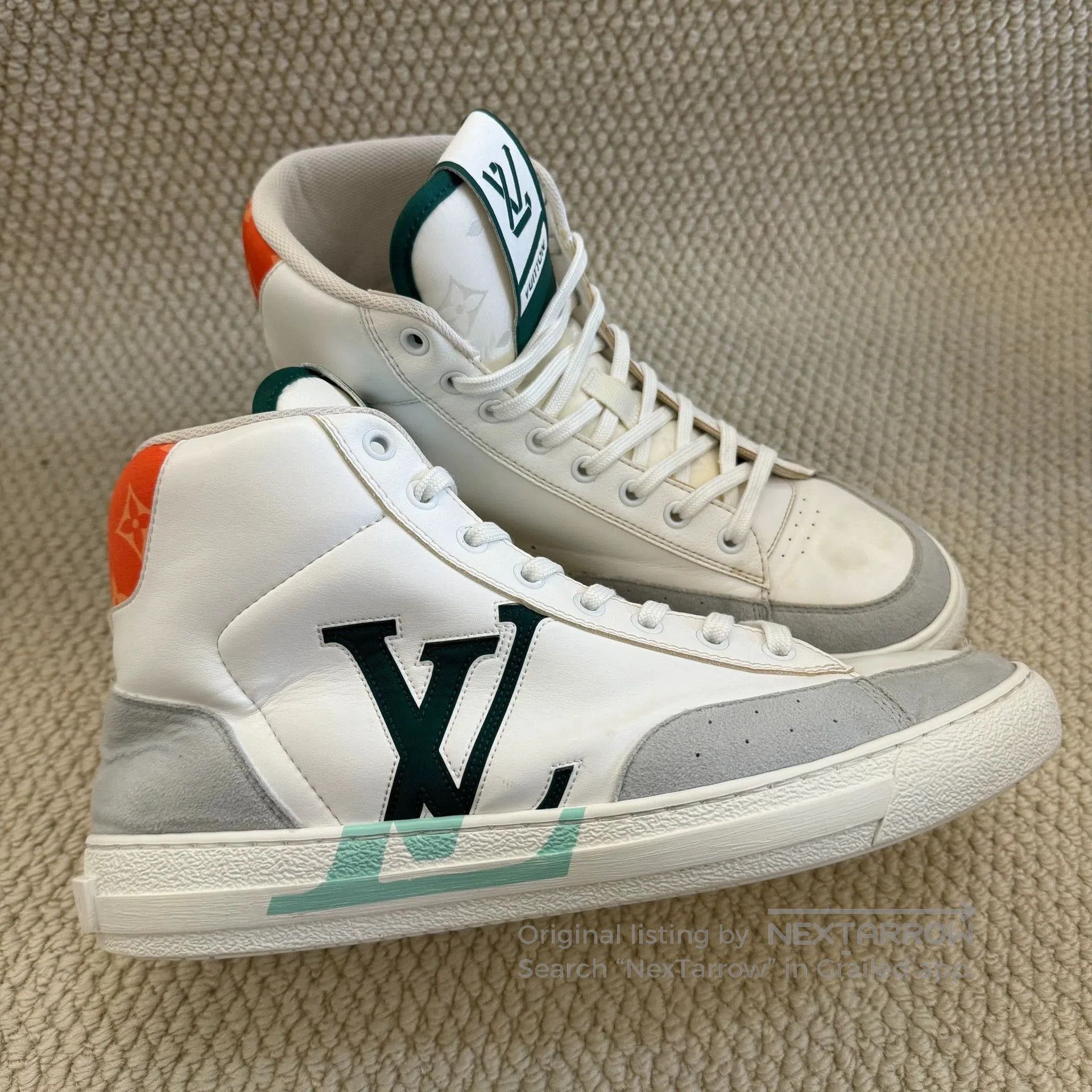 Louis Vuitton Louis Vuitton Logo High-Top Sneakers for Men. Size US 9 / EU 42 - 3 Thumbnail