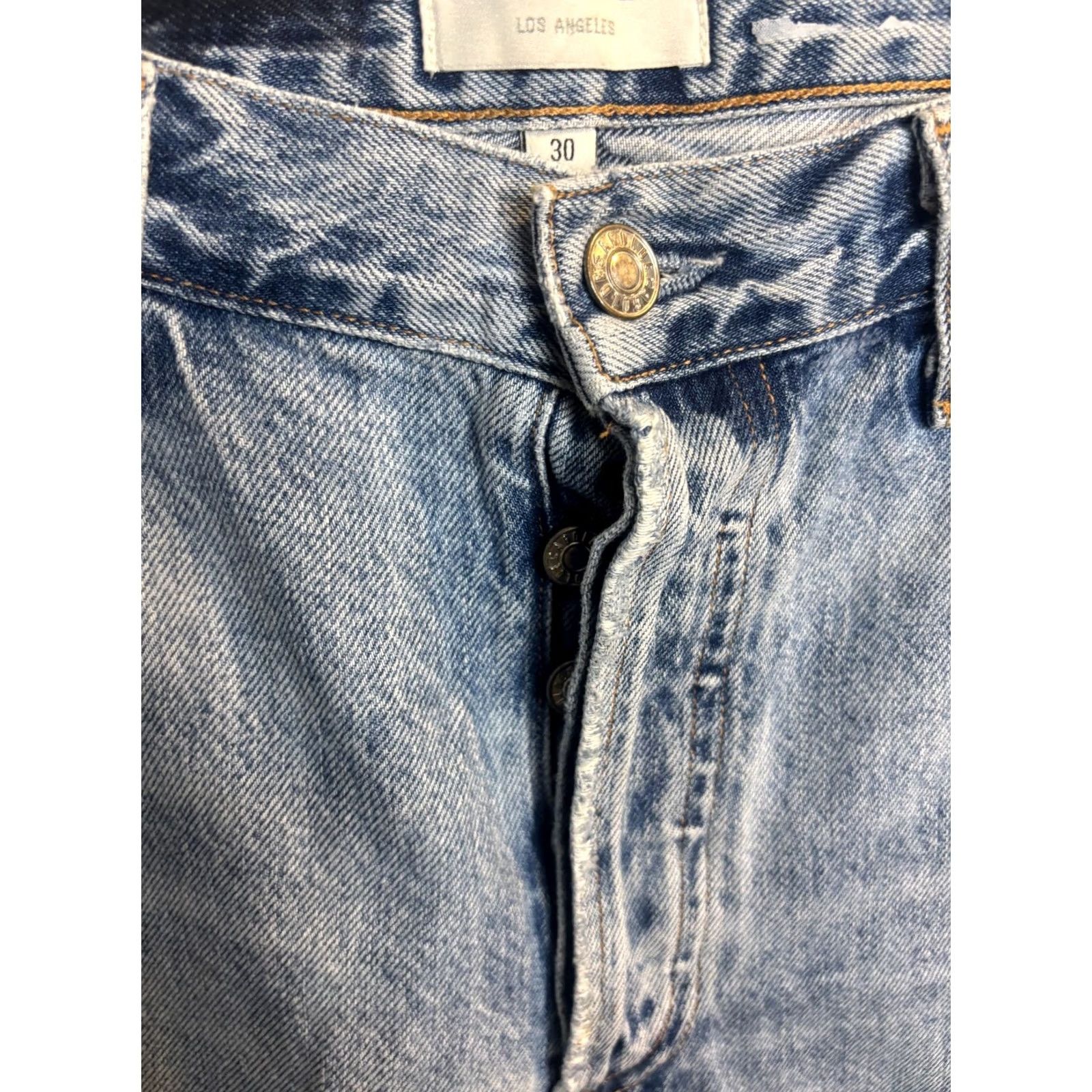 Agolde Agolde Womens Jamie Jeans Size 29 Blue Denim Destroyed High Rise Ankle Shakedown 90s Bohemian City Size 29" - 4 Thumbnail