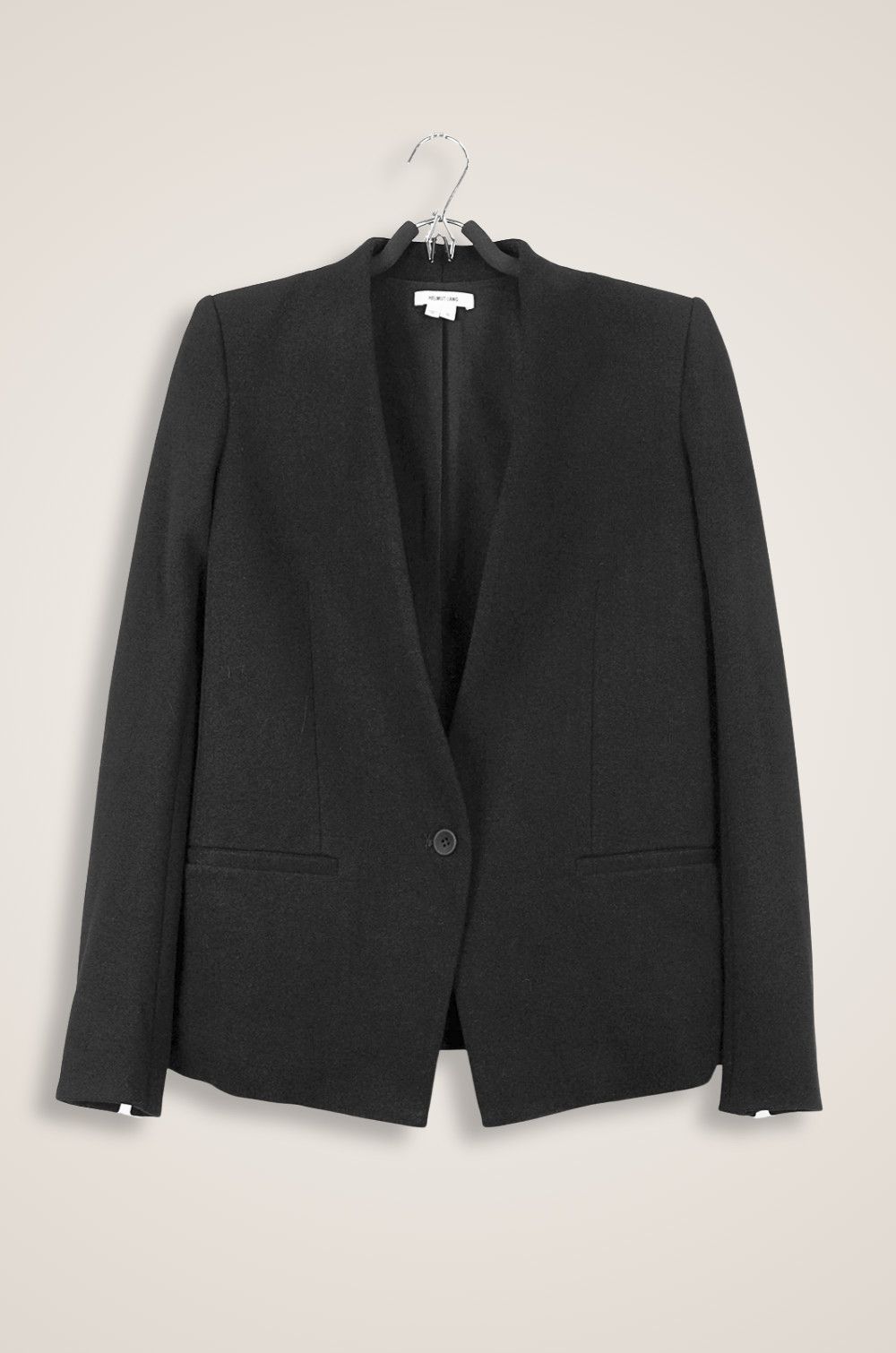Helmut Lang Helmut Lang Tailored Black Blazer – Minimalism Jacket - S Size S / US 4 / IT 40 - 1 Thumbnail