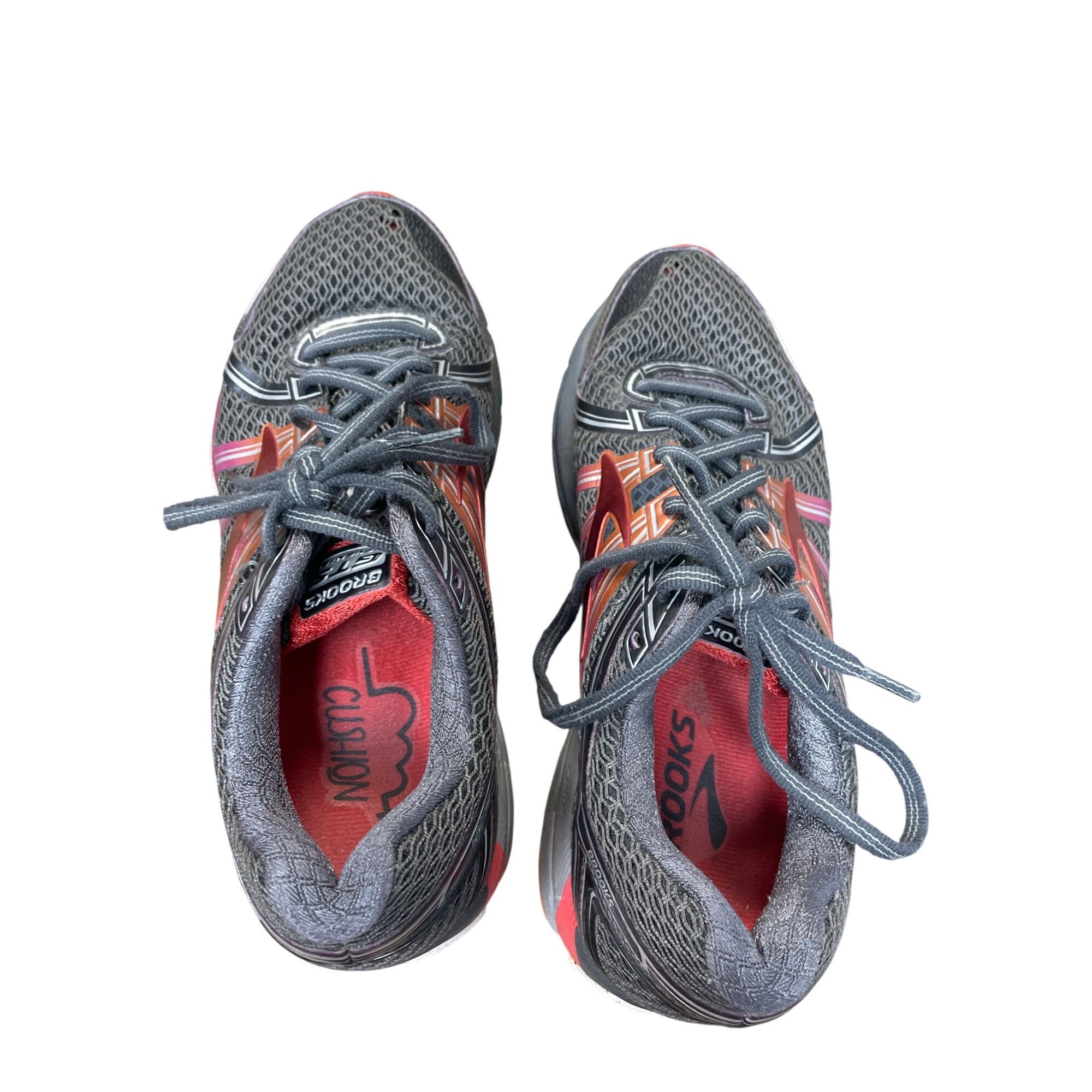 Asics Brooks GTS 17 Womans pink gray running sneakers SZ 9D SKU 94 Size US 9 / IT 39 - 13 Thumbnail