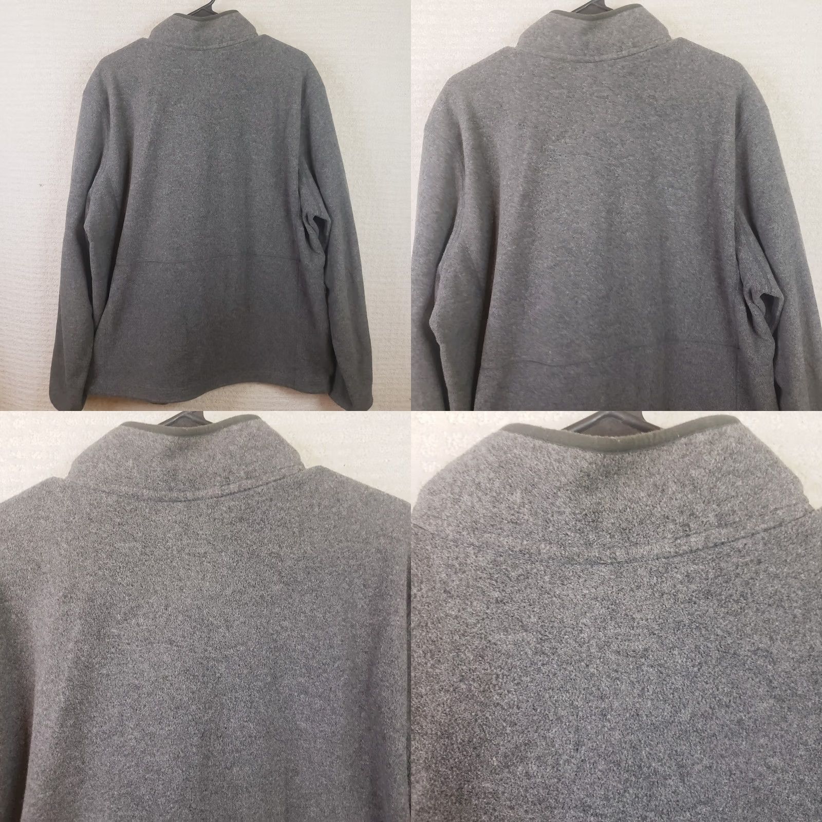 Vintage LL Bean Classic Fleece Jacket Heather Gray Full Zip XL Tall Men Size US XL / EU 56 / 4 - 8 Thumbnail