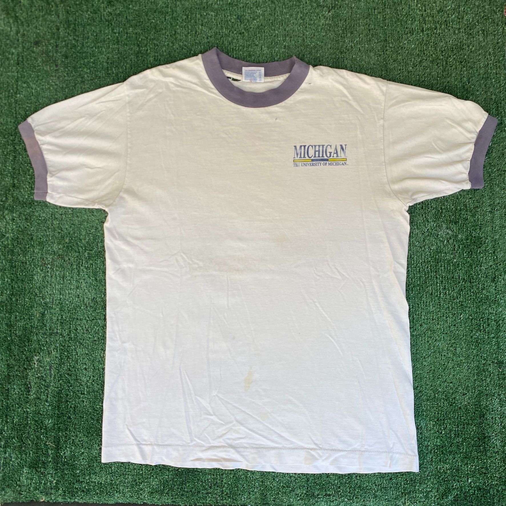 TEE JAYS Vintage 90s University Michigan Shirt Wolverines College Tee Size US L / EU 52-54 / 3 - 1 Thumbnail
