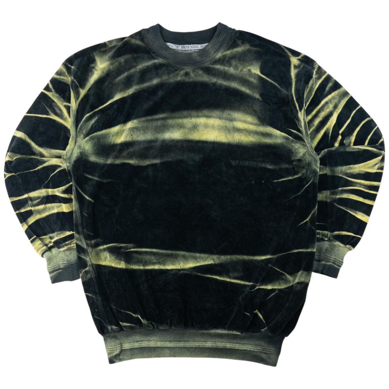 Armani Vintage Armani Jeans Velour Sweatshirt Size M Size US M / EU 48-50 / 2 - 1 Thumbnail