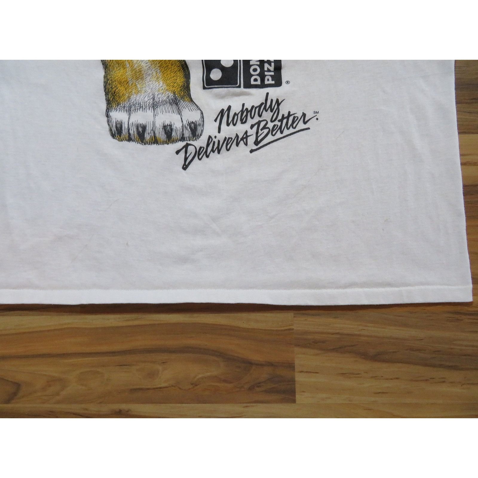 Other 90s Truman Tigers Dominos Pizza White Thin T-shirt Sz XL Size US XL / EU 56 / 4 - 5 Thumbnail