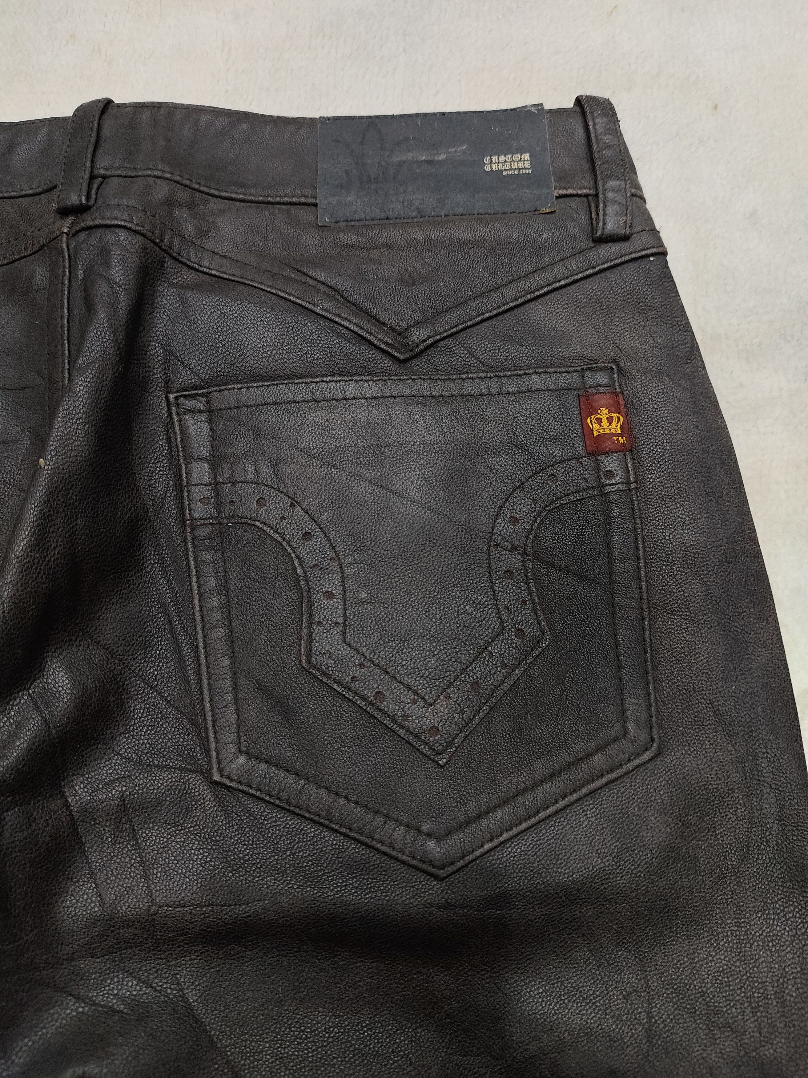Seditionaries SICK🔥Costome Culture 🔥 Goat Skin Leather Pants Size US 30 / EU 46 - 5 Thumbnail