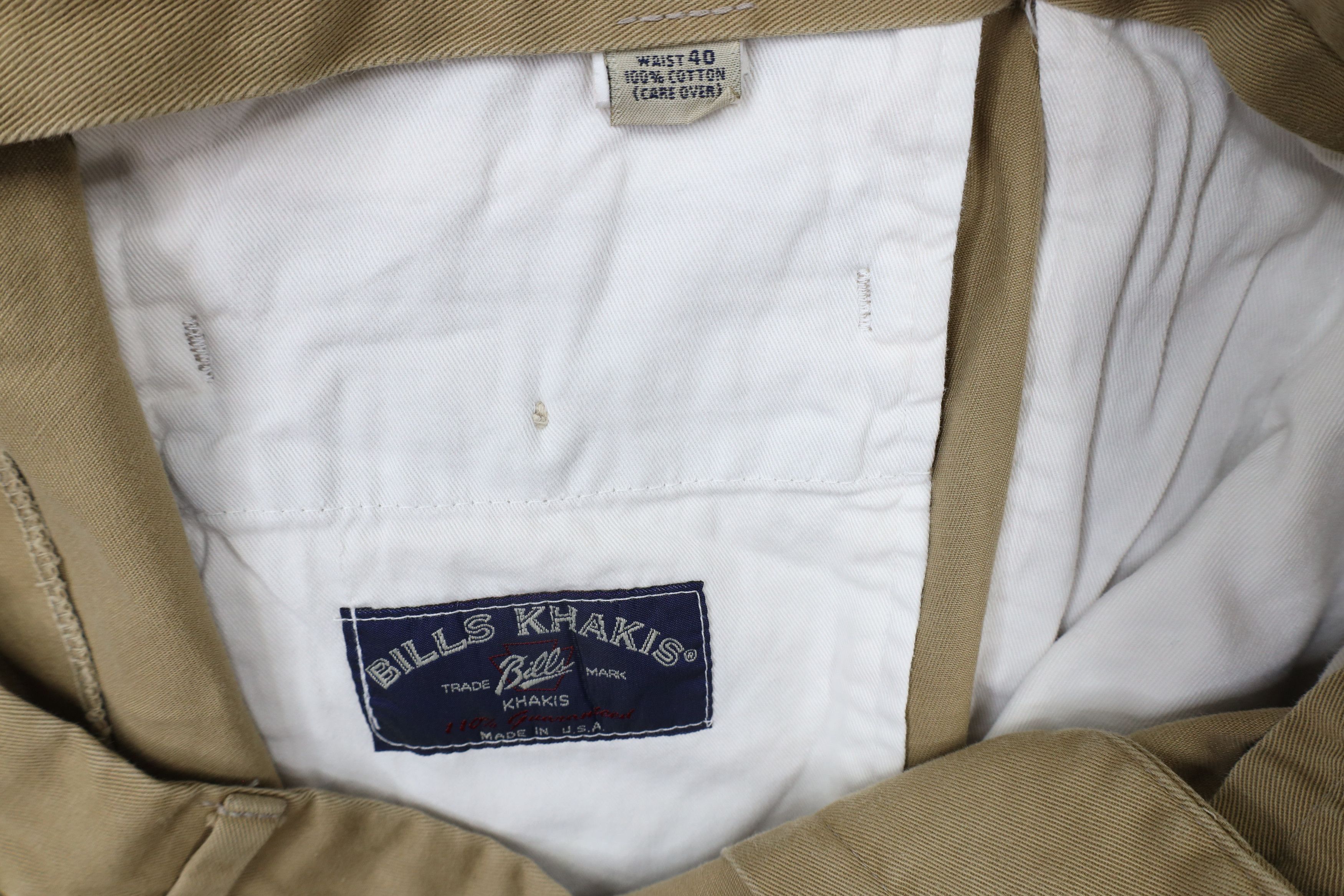 Bills Khakis × Vintage Vintage Bills Khakis Pleated Cotton Twill Pants Beige USA Size US 40 / EU 56 - 7 Thumbnail