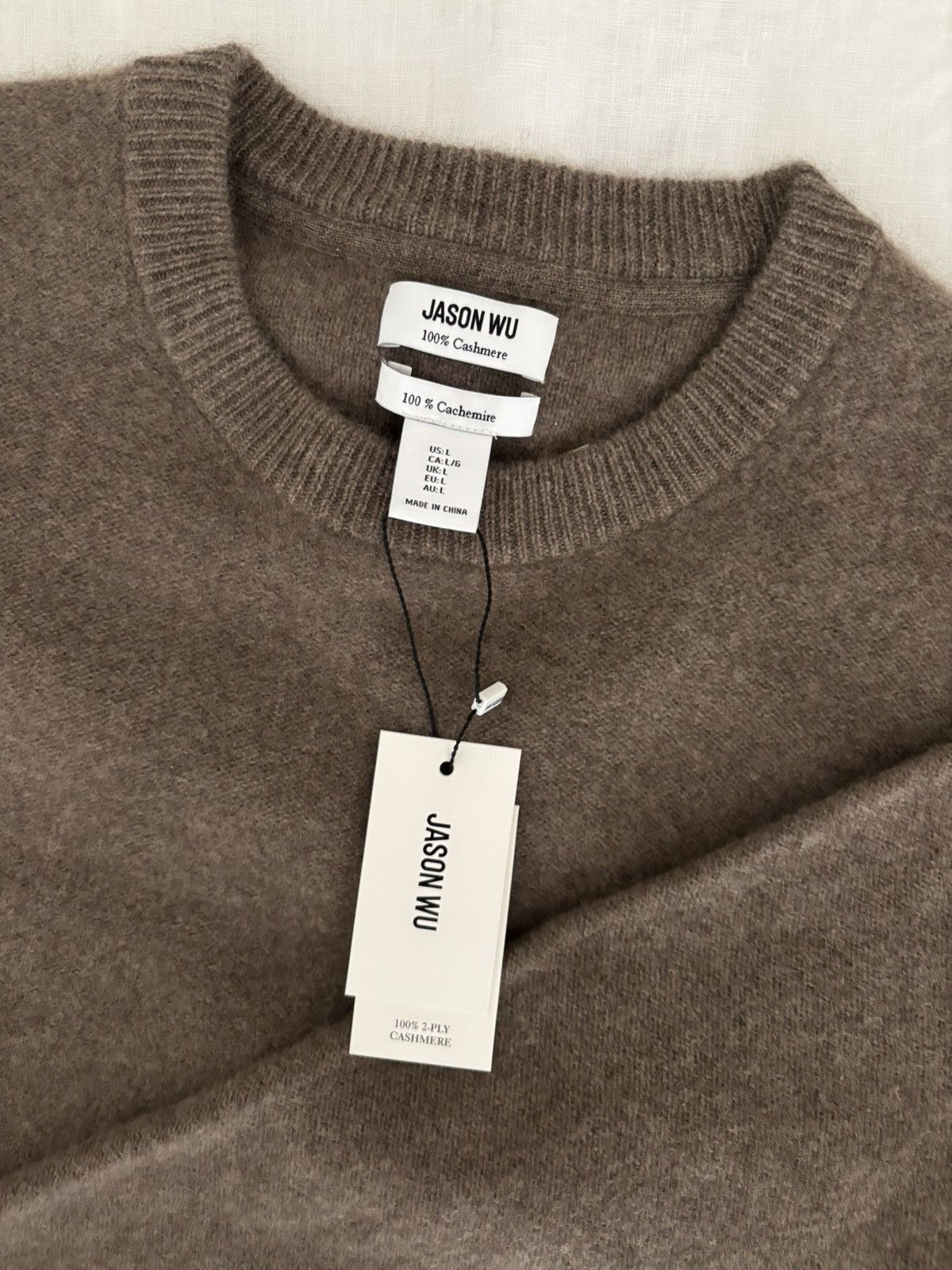 Other NWT Jason Wu 100% Cashmere 2-Ply Crewneck Men L Size US L / EU 52-54 / 3 - 15 Thumbnail