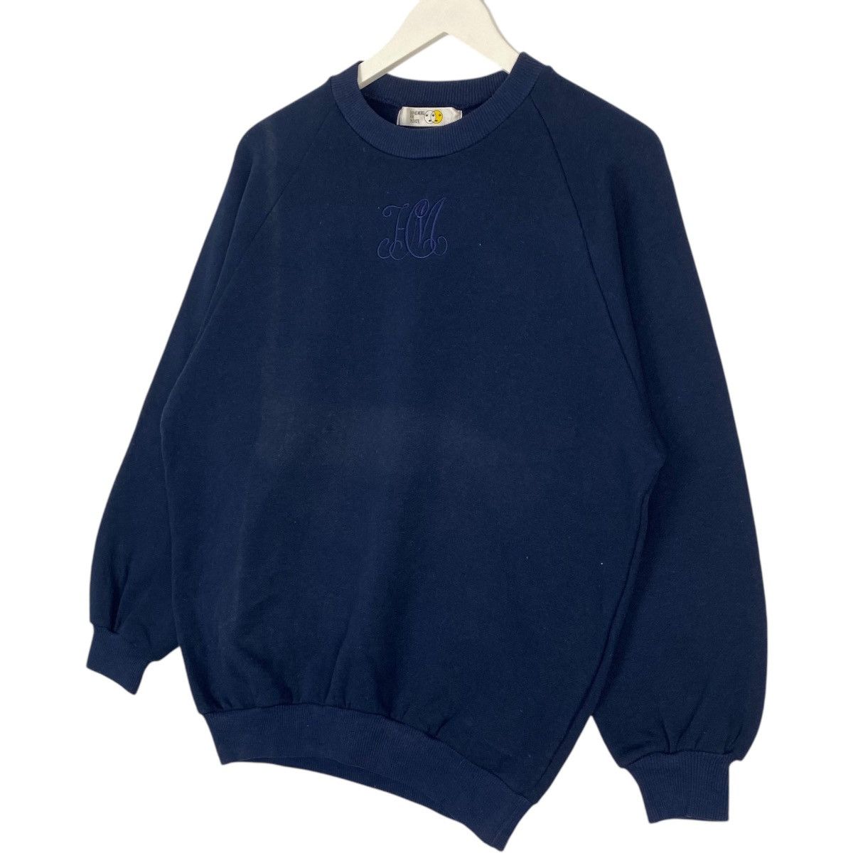 Vintage Vintage Cerruti 1881 Nino Crewneck Sweatshirt Navy Blue Size M / US 6-8 / IT 42-44 - 2 Thumbnail