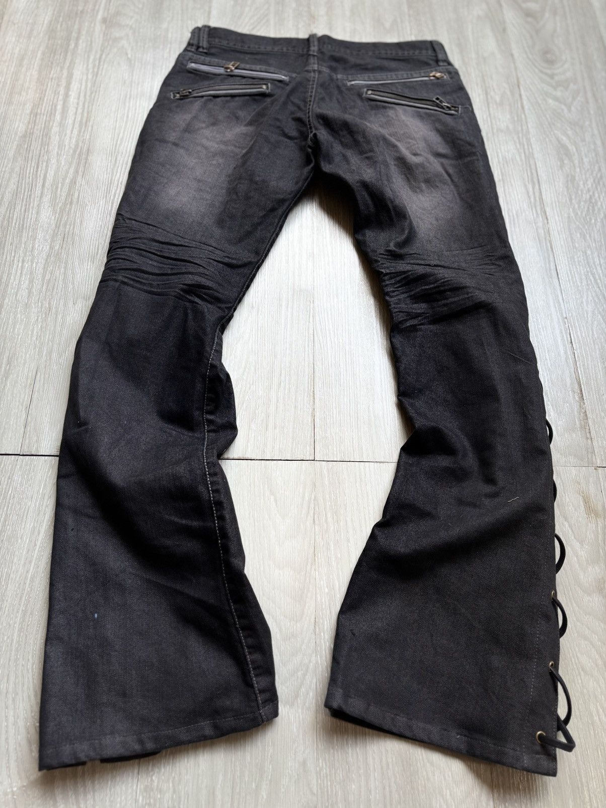 semanticdesign SEMANTIC DESIGN lace-up jeans Size US 27 - 3 Thumbnail