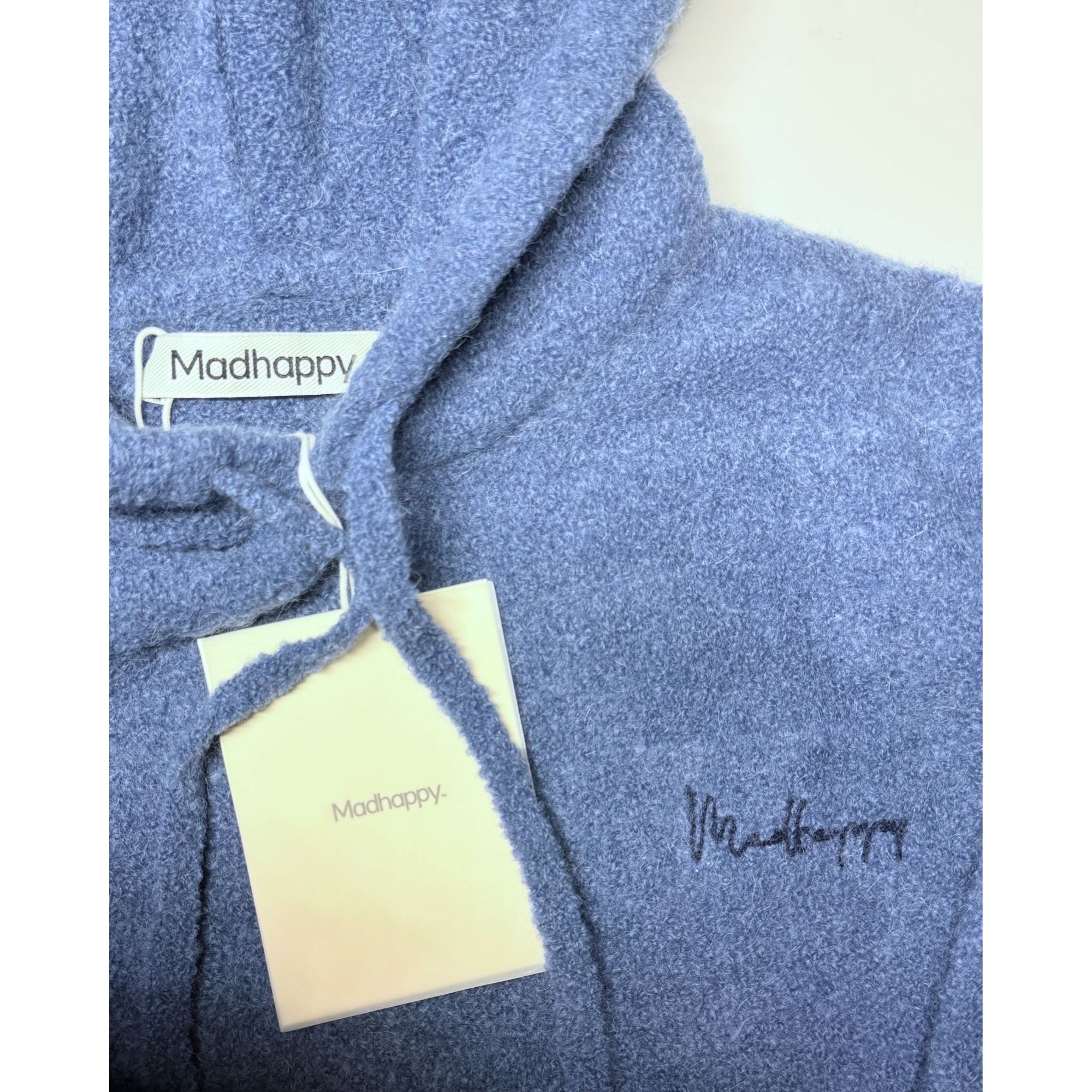 Madhappy Oversized Bouclé Hoodie - Neptune Blue (Size M), Men's — image 3 of 6