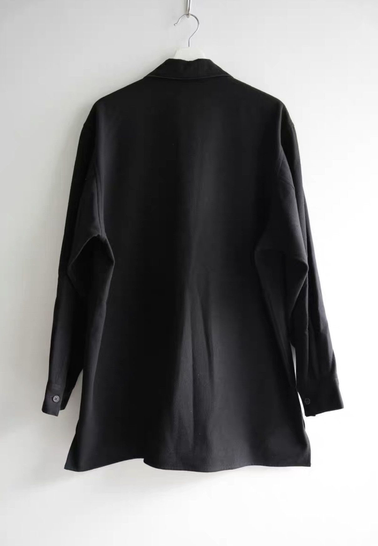 Yohji Yamamoto Yohji Yamamoto 98AW Contrast Collar Wool Shirt K4 Size US M / EU 48-50 / 2 - 2 Thumbnail