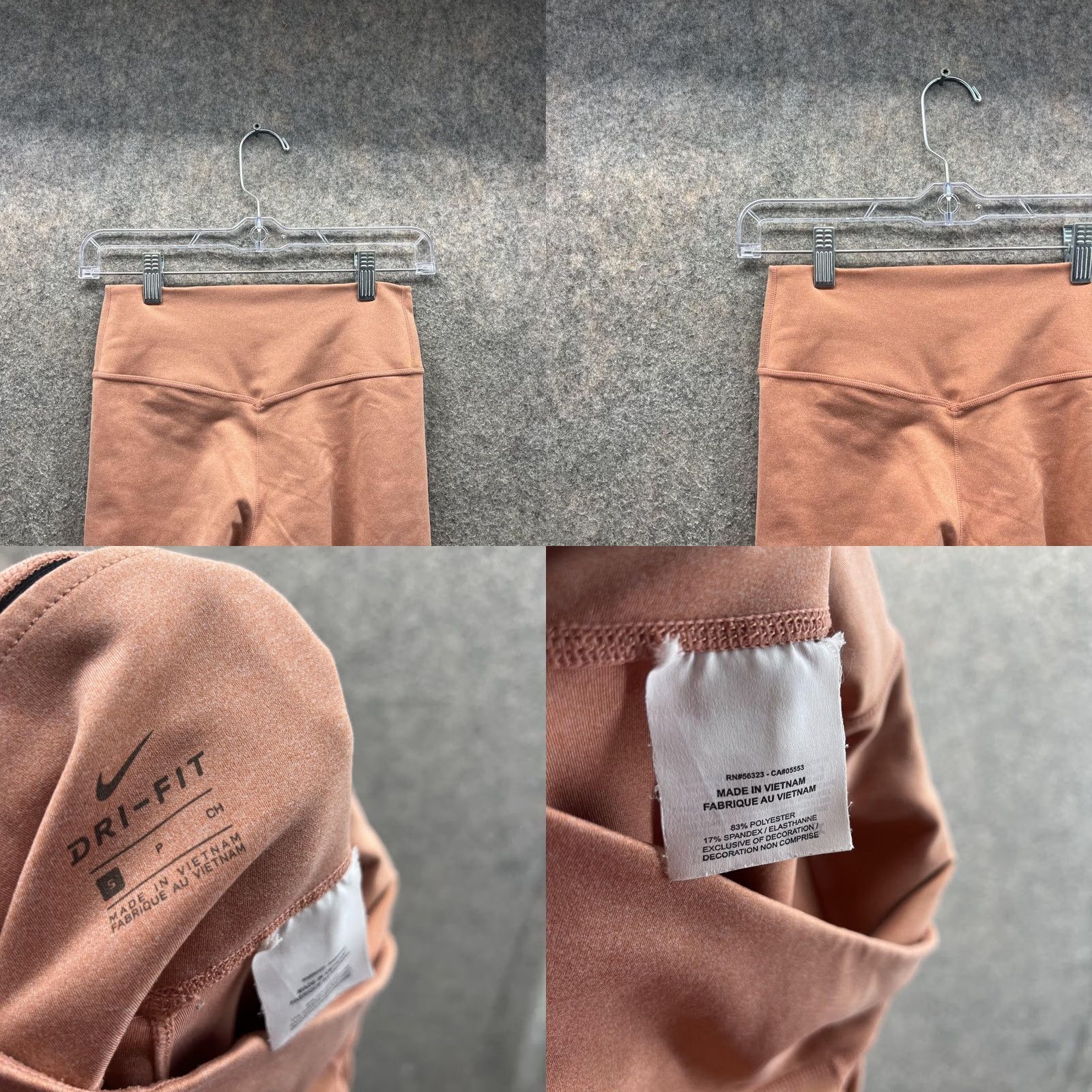 Nike Nike Dri-FIT Pants Women S Orange Athletic Fit Skinny Inseam 20 in Pockets Size 28" / US 6 / IT 42 - 8 Thumbnail