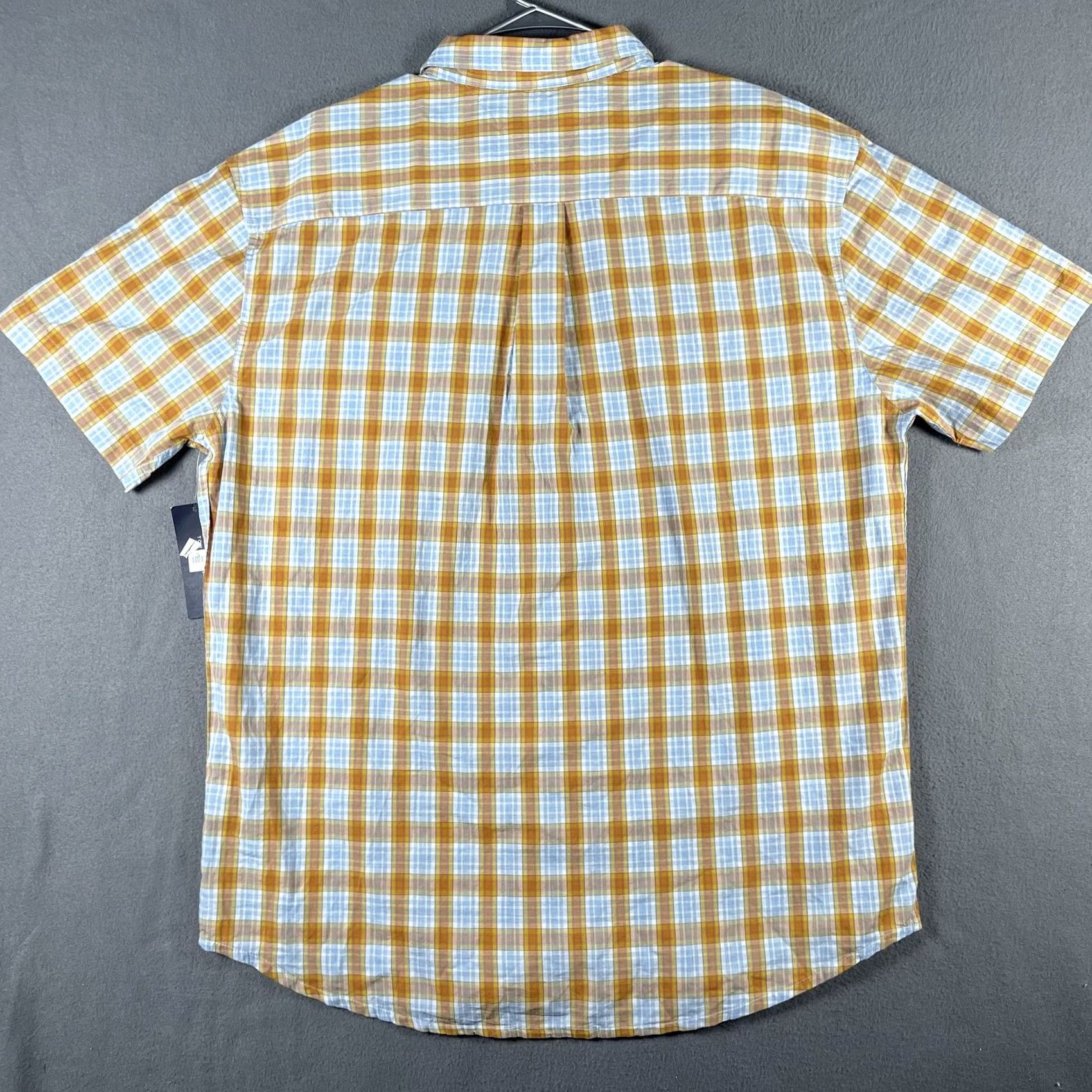 Tommy Hilfiger Tommy Hilfiger Shirt Mens 2XL Teal Yellow Plaid Classic Fit Button Up Cotton NWT Size US XXL / EU 58 / 5 - 3 Thumbnail