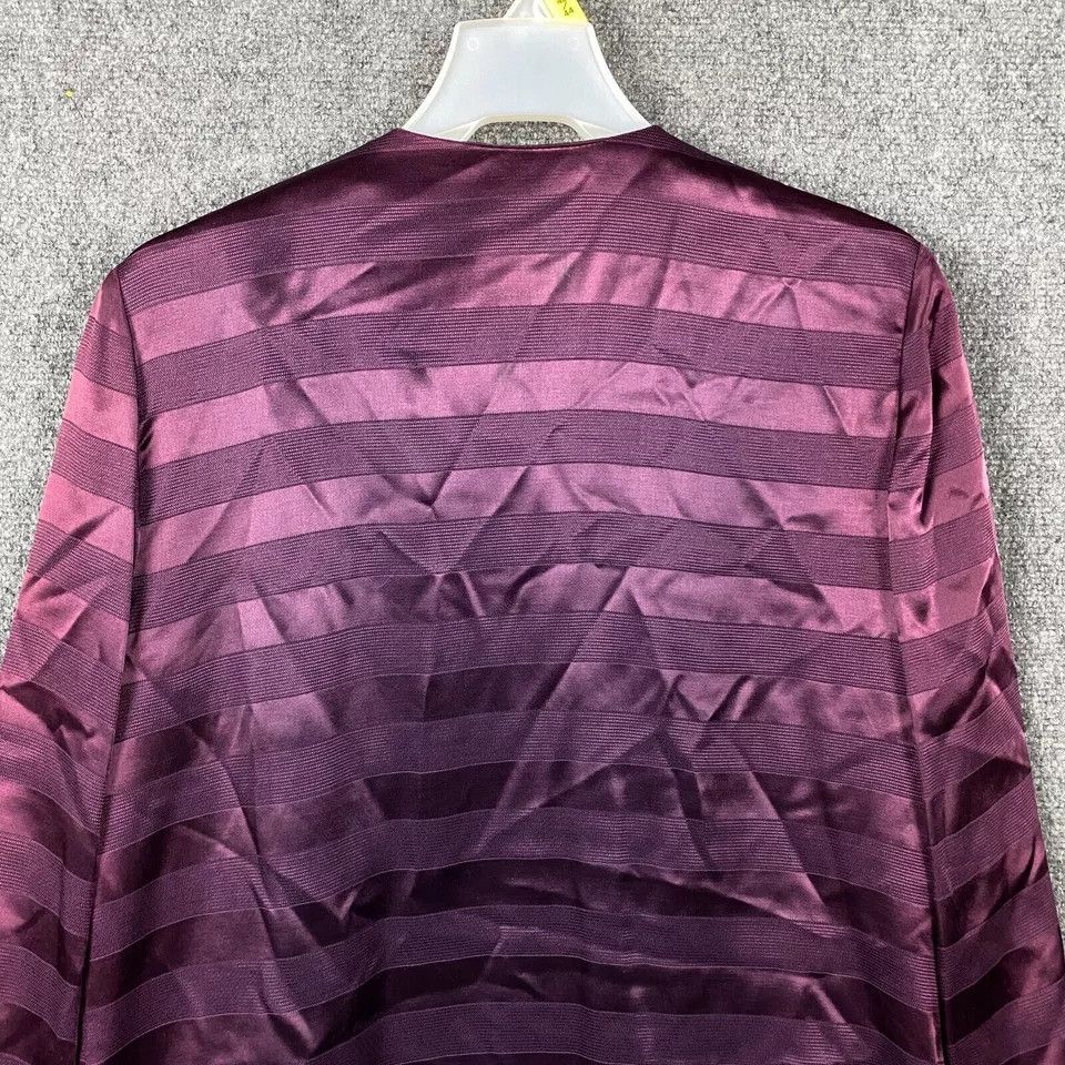Vintage Vintage Maren Blazer Jacket Women's 12 Purple Acetate Blend Size XL / US 12-14 / IT 48-50 - 8 Thumbnail