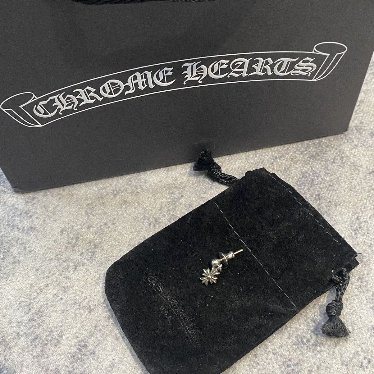 Chrome Hearts Chrome Hearts Tiny E silver earring Size ONE SIZE - 3 Thumbnail
