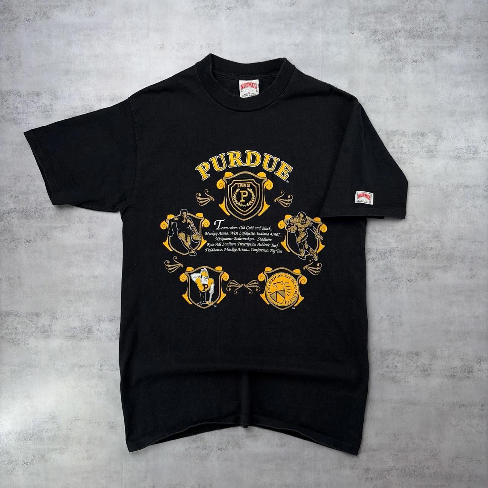 Nutmeg Vintage 90’s Nutmeg Purdue University T-Shirt Size US XL / EU 56 / 4 - 1 Thumbnail