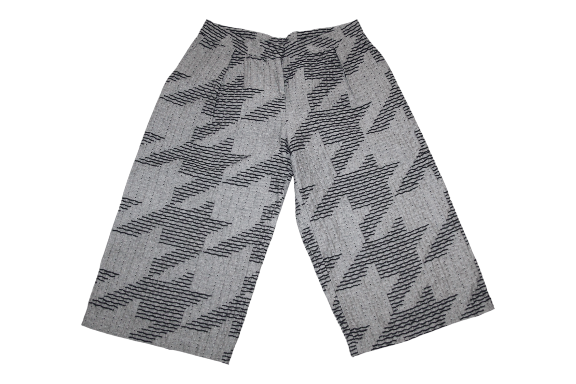 Barbara I Gongini Jijil Couture abstract patterns wide leg palazzo shorts Size 30" / US 8 / IT 44 - 9 Thumbnail