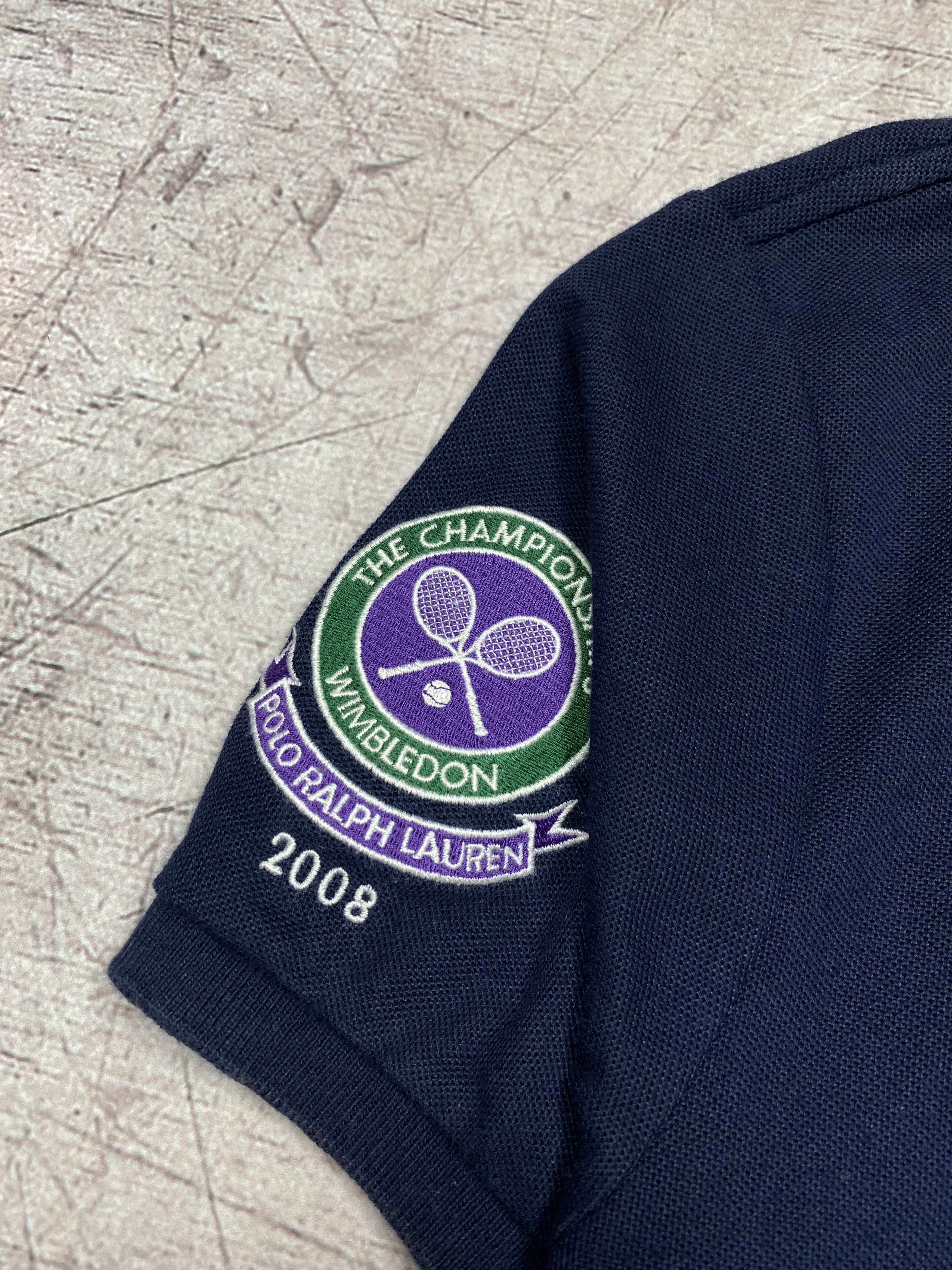 Polo Ralph Lauren × Ralph Lauren × Vintage Polo Ralph Lauren Wimbledon 2008 Vintage Mens Polo Shirt Size US M / EU 48-50 / 2 - 4 Thumbnail