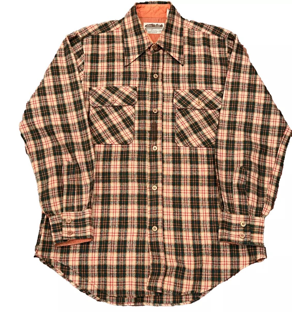 Vintage sierra madre flannel shirt green yellow size m Size US M / EU 48-50 / 2 - 1 Thumbnail