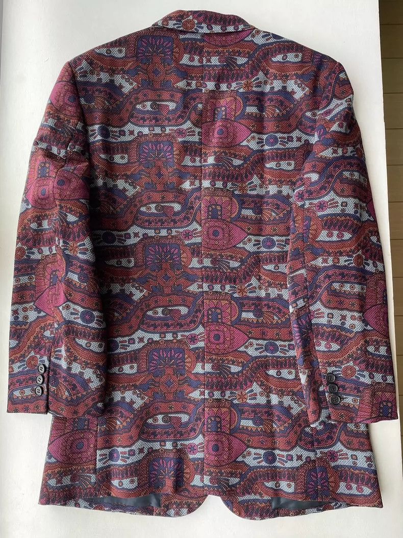 Comme des Garcons Comme Des Garcons size m 01 AW Wool Psychedelic blazer 250 Size 36R - 6 Thumbnail