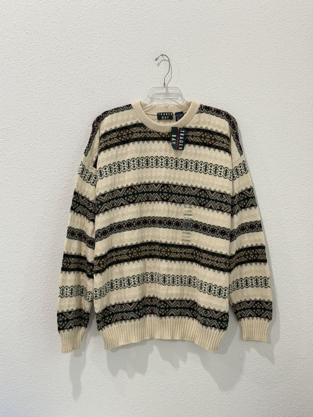 Trader Bay Vintage 90s Trader Bay Made in USA 3D Knit Sweater XXL DSWT Size US XXL / EU 58 / 5 - 1 Thumbnail