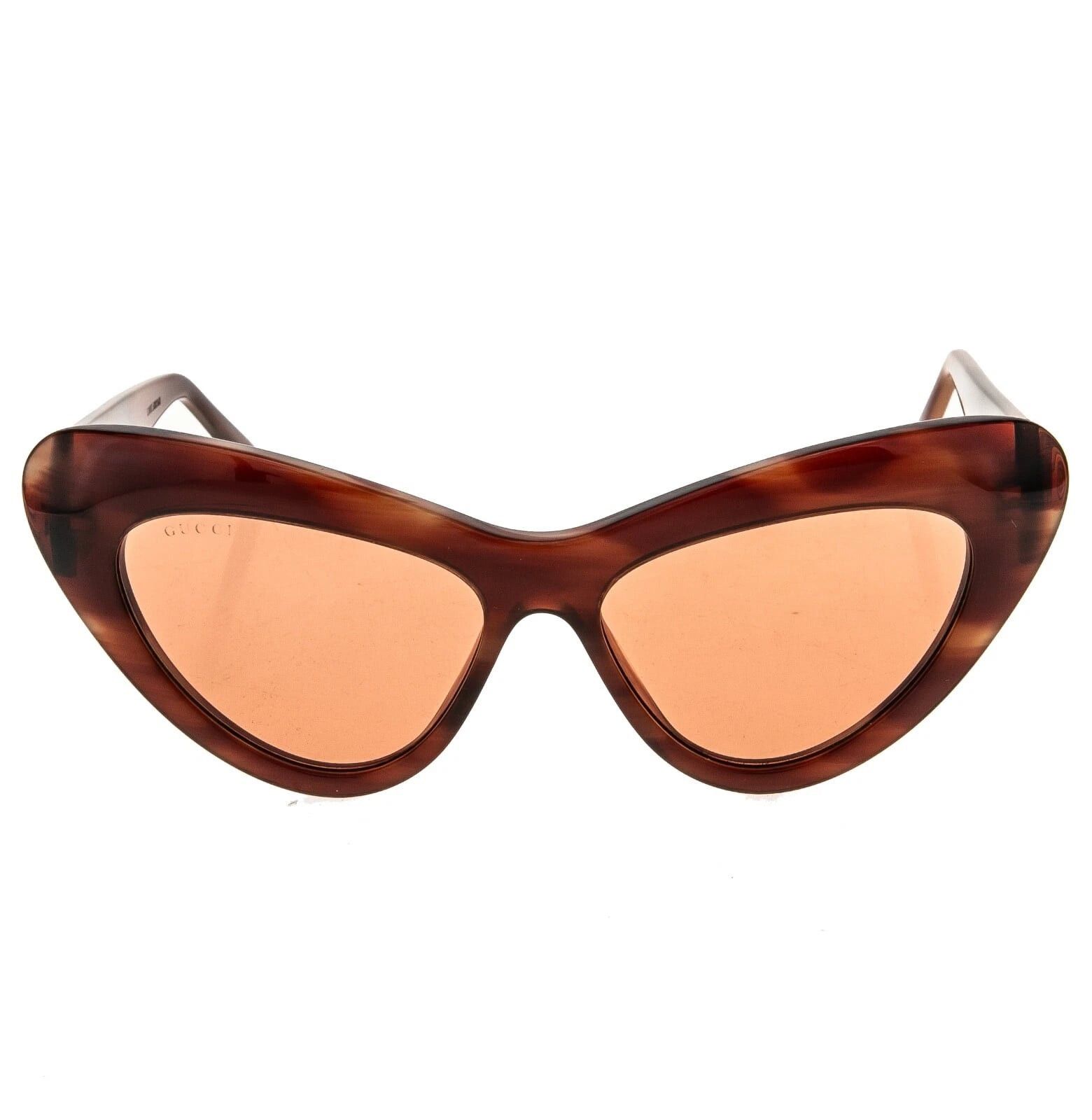 Gucci GUCCI Gg0895s 0895 Havana 004 Fashion Chunky Sunglasses Size ONE SIZE - 10 Thumbnail