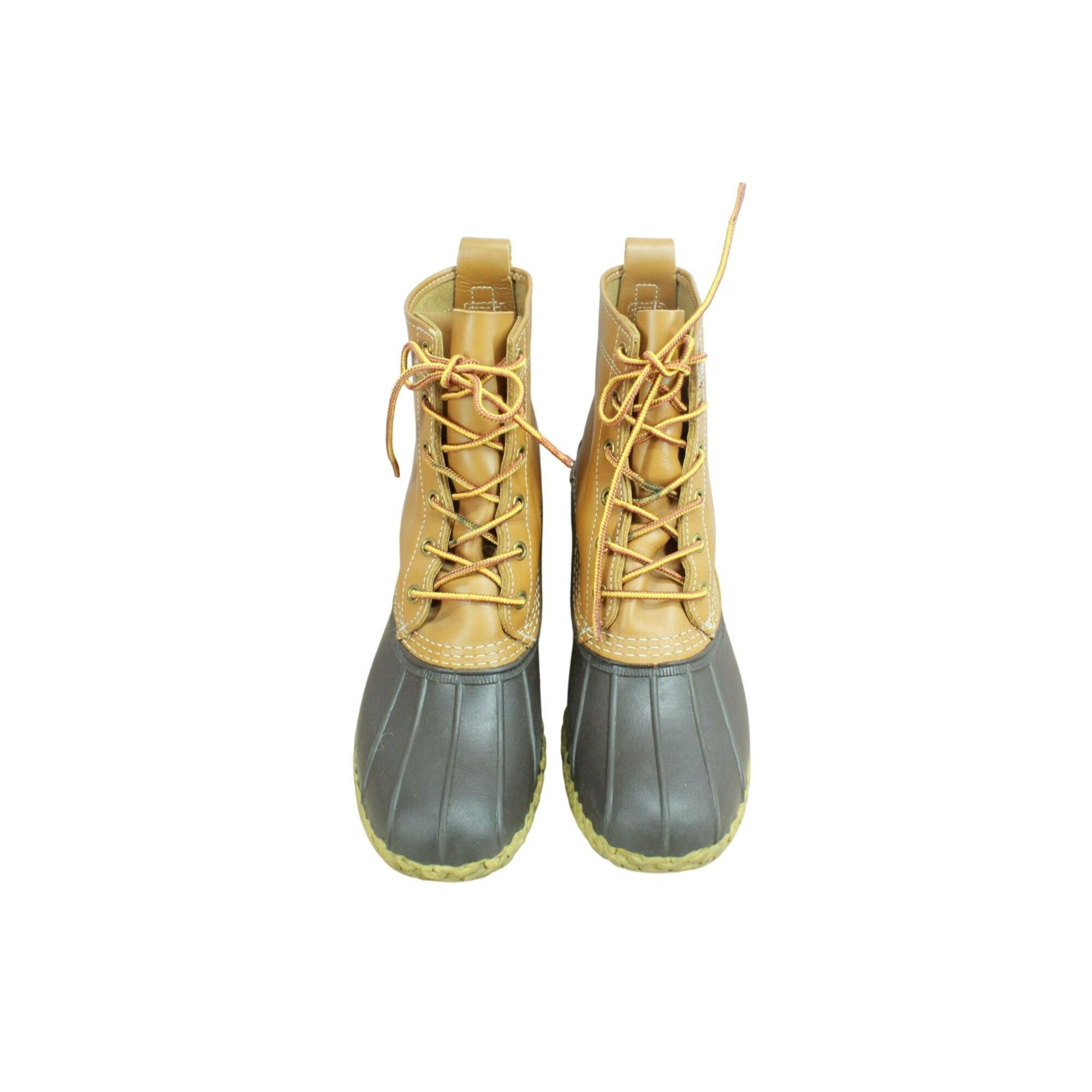 L.L. Bean LL Bean 8" Brown Leather Lace-Up Duck Boots Women's Size 7 Size US 7 / IT 37 - 5 Thumbnail