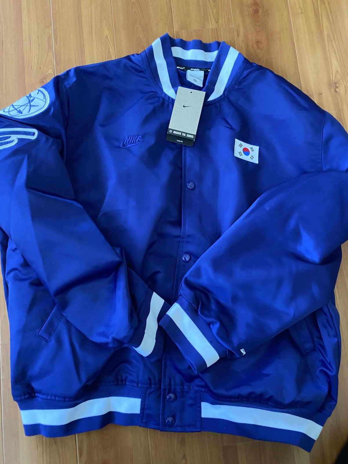 Futura × Nike RARE Nike Futura Korea Bomber Jacket Size US XL / EU 56 / 4 - 2 Thumbnail