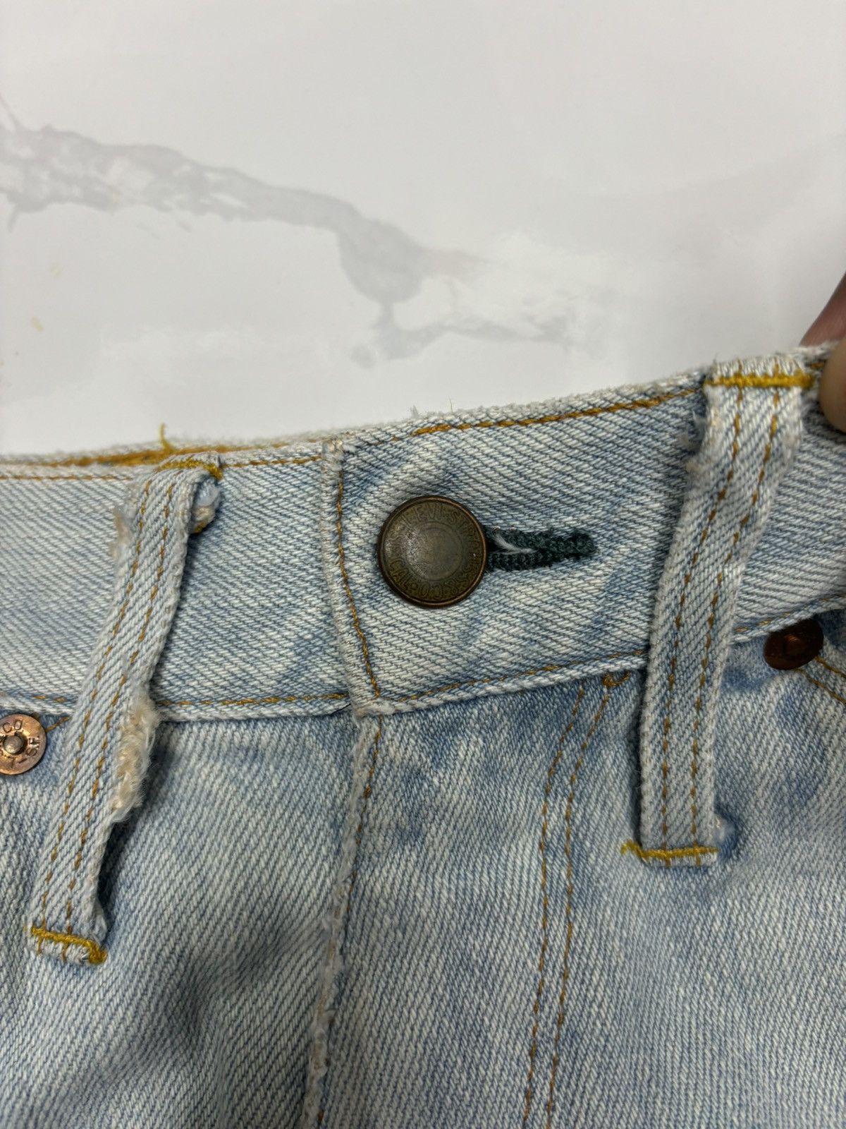 Levi's 🔥LEVIS RED FLARE DISTRESSED DENIM JEANS Size 27" / US 4 / IT 40 - 10 Thumbnail