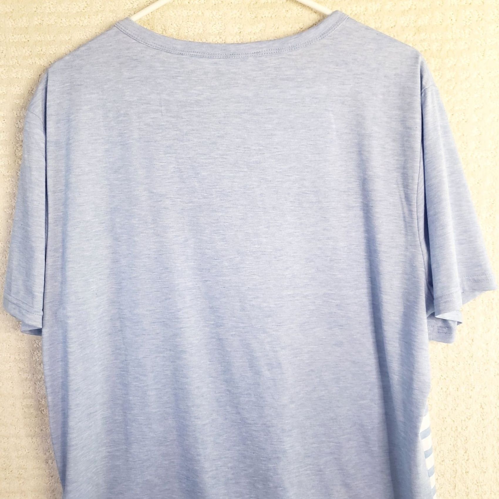Vintage Pat Pat Pocket T-Shirt Mens Large Blue Striped Cotton Tee Short Sleeve Size US L / EU 52-54 / 3 - 7 Thumbnail