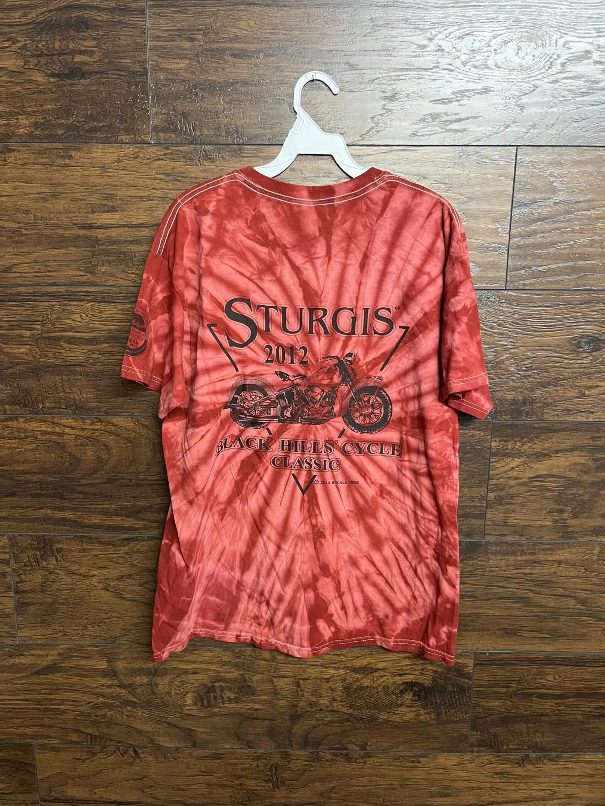 Gildan 2012 Biker Black HIlls Sturgis Tie Dye T-shirt Bald Eagle L Size US L / EU 52-54 / 3 - 1 Thumbnail