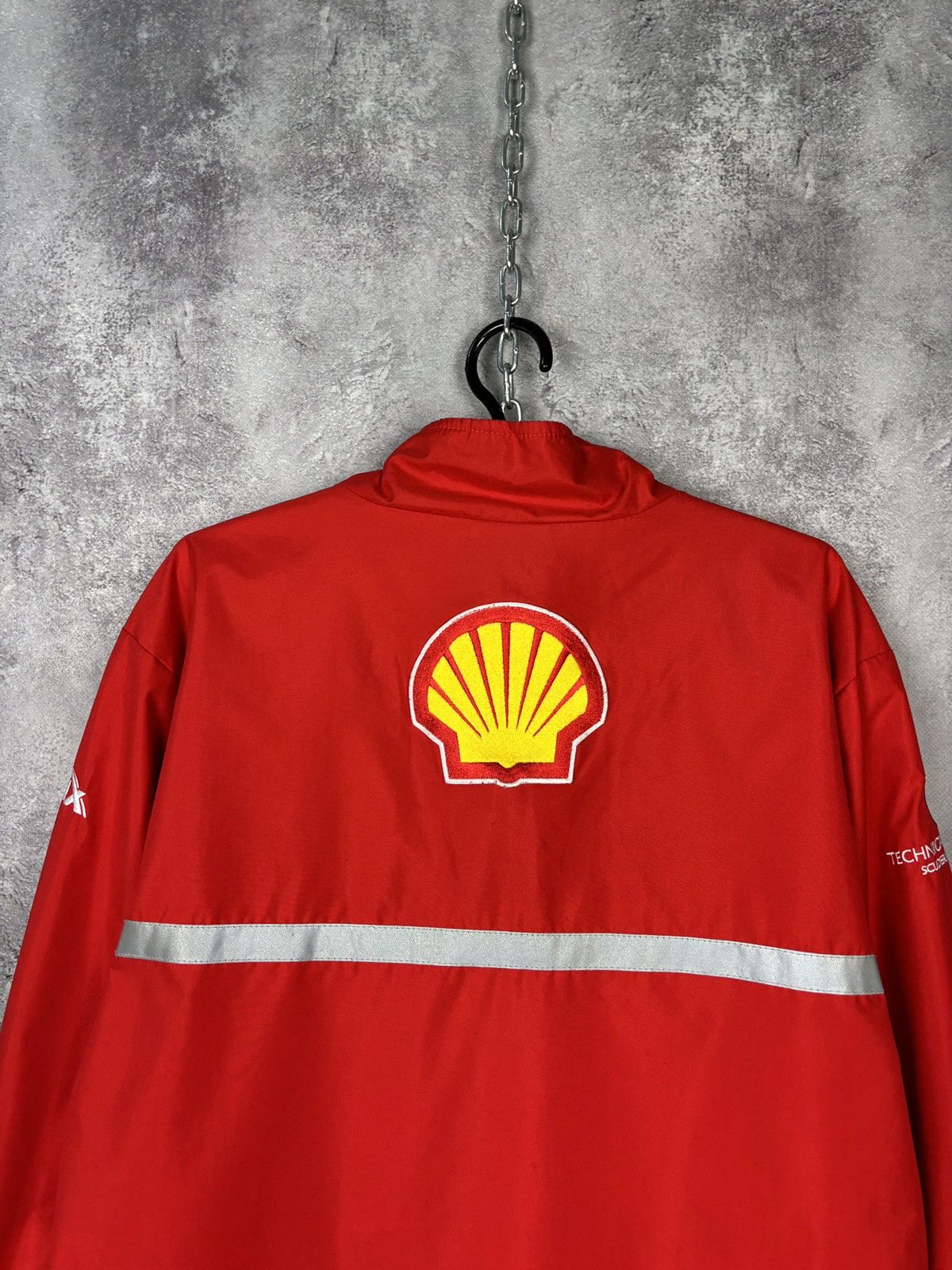 Ferrari × Vintage Shell V-Power Polyester Red Jacket Size US L / EU 52-54 / 3 - 10 Thumbnail