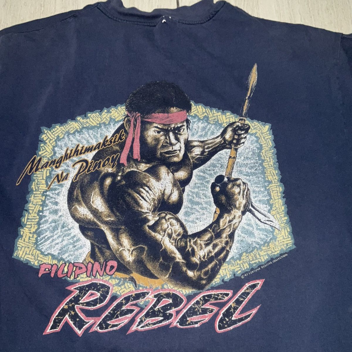 Vintage Vintage Filipino Strength T-shirt Size US XL / EU 56 / 4 - 1 Thumbnail