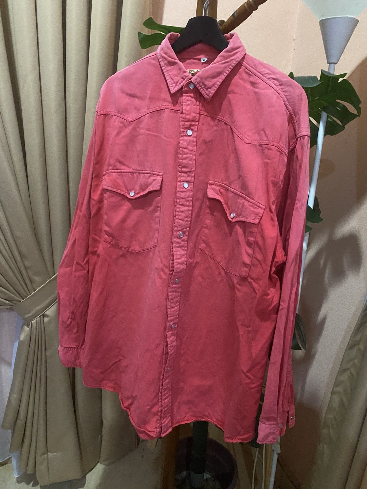 Pineapple Connection Vintage PINEAPPLE Western-Style Red Cotton Shirt XL Size US XL / EU 56 / 4 - 2 Thumbnail