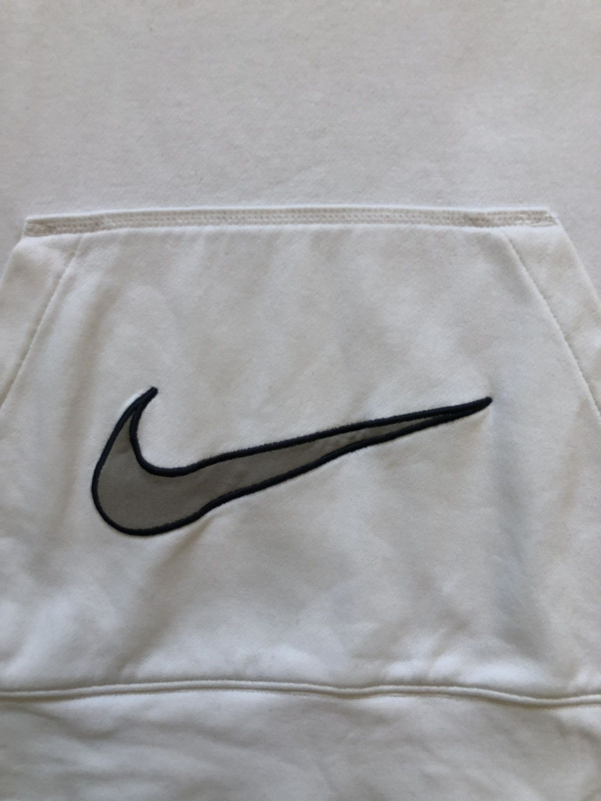 Nike × Vintage Hoodie Nike Center Logo Swoosh Vintage 00’s Y2K Size L / US 10 / IT 46 - 2 Thumbnail