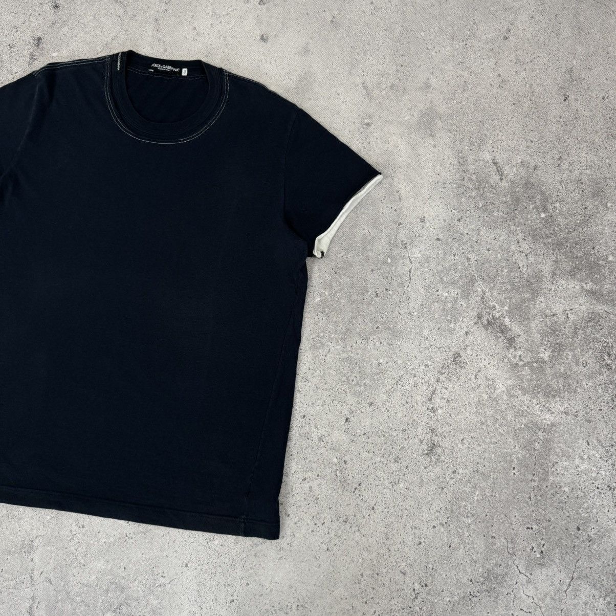 Dolce & Gabbana × Vintage Dolce & Gabbana D&G Blue Luxury T Shirt Size US L / EU 52-54 / 3 - 3 Thumbnail
