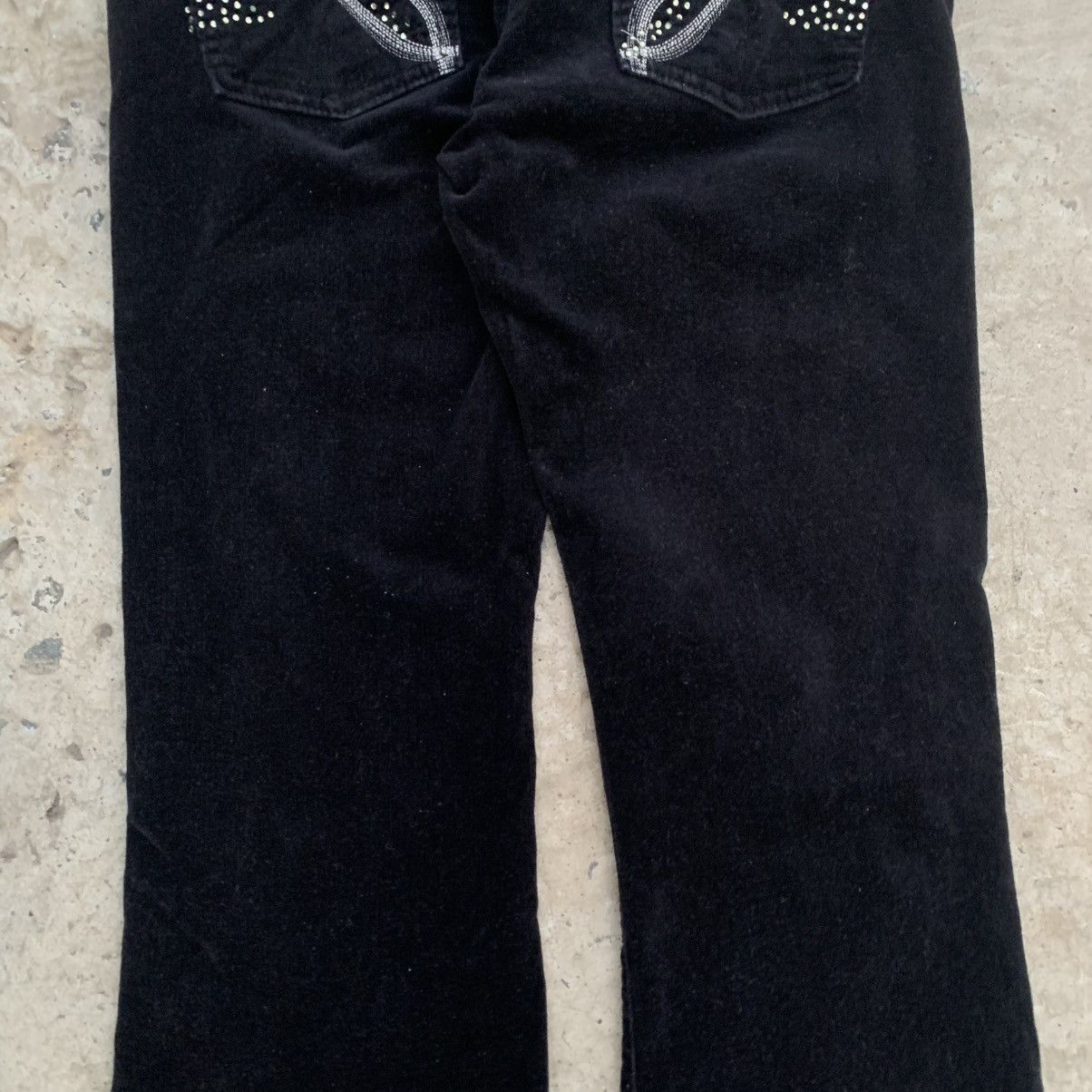 DOROTHEE SCHUMACHER Vintage Crazy Dorothy Perkins Women’s Flared Velvet Jeans Size 25" / US 0 / IT 36 - 8 Thumbnail