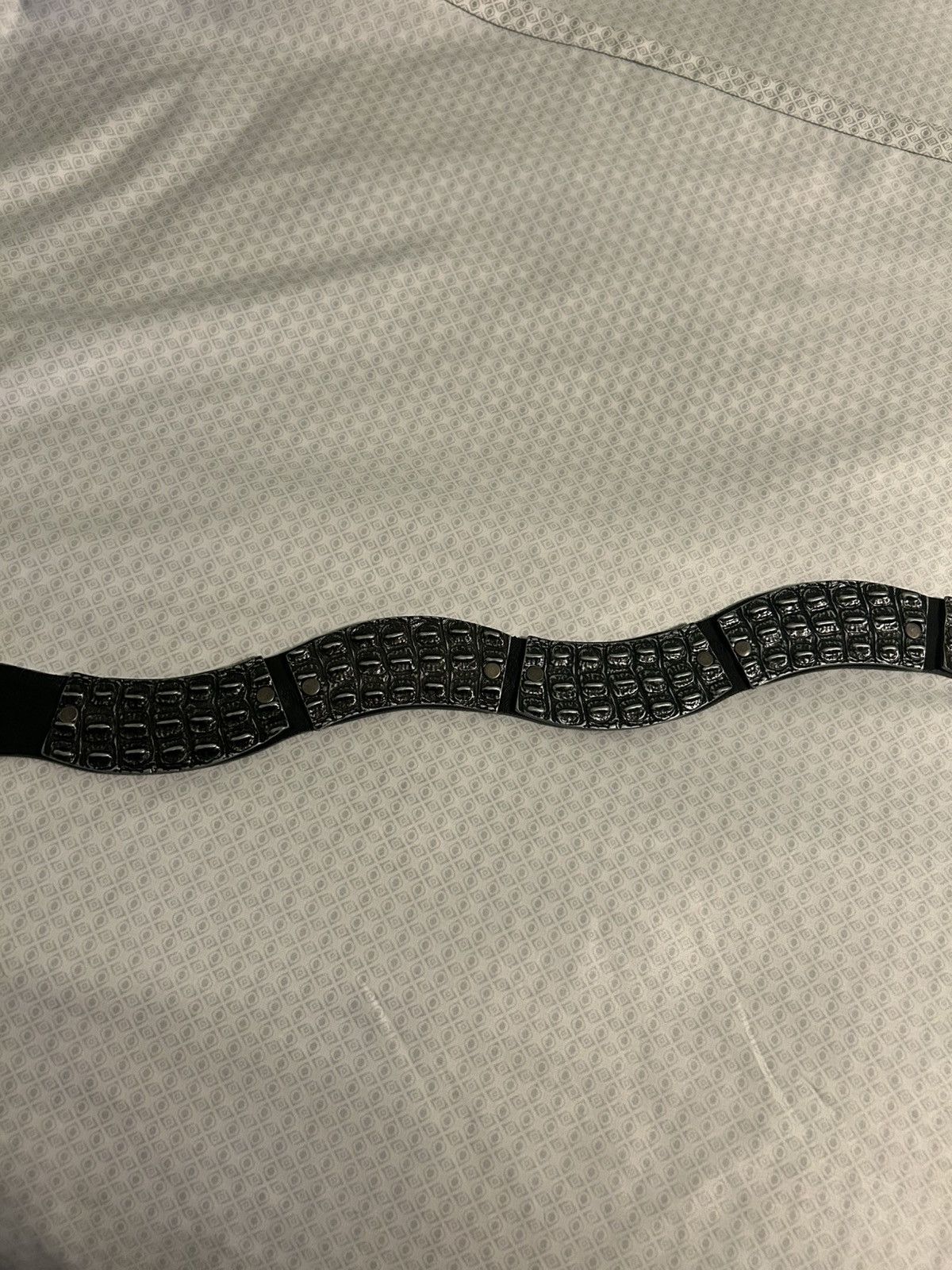 Diesel Diesel Crocodile Belt Size 42 - 18 Thumbnail
