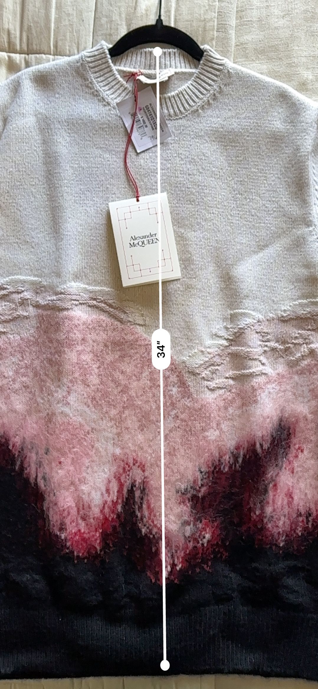 Alexander McQueen Alexander McQueen Oversize Intarsia Flower Crewneck Size US S / EU 44-46 / 1 - 4 Thumbnail