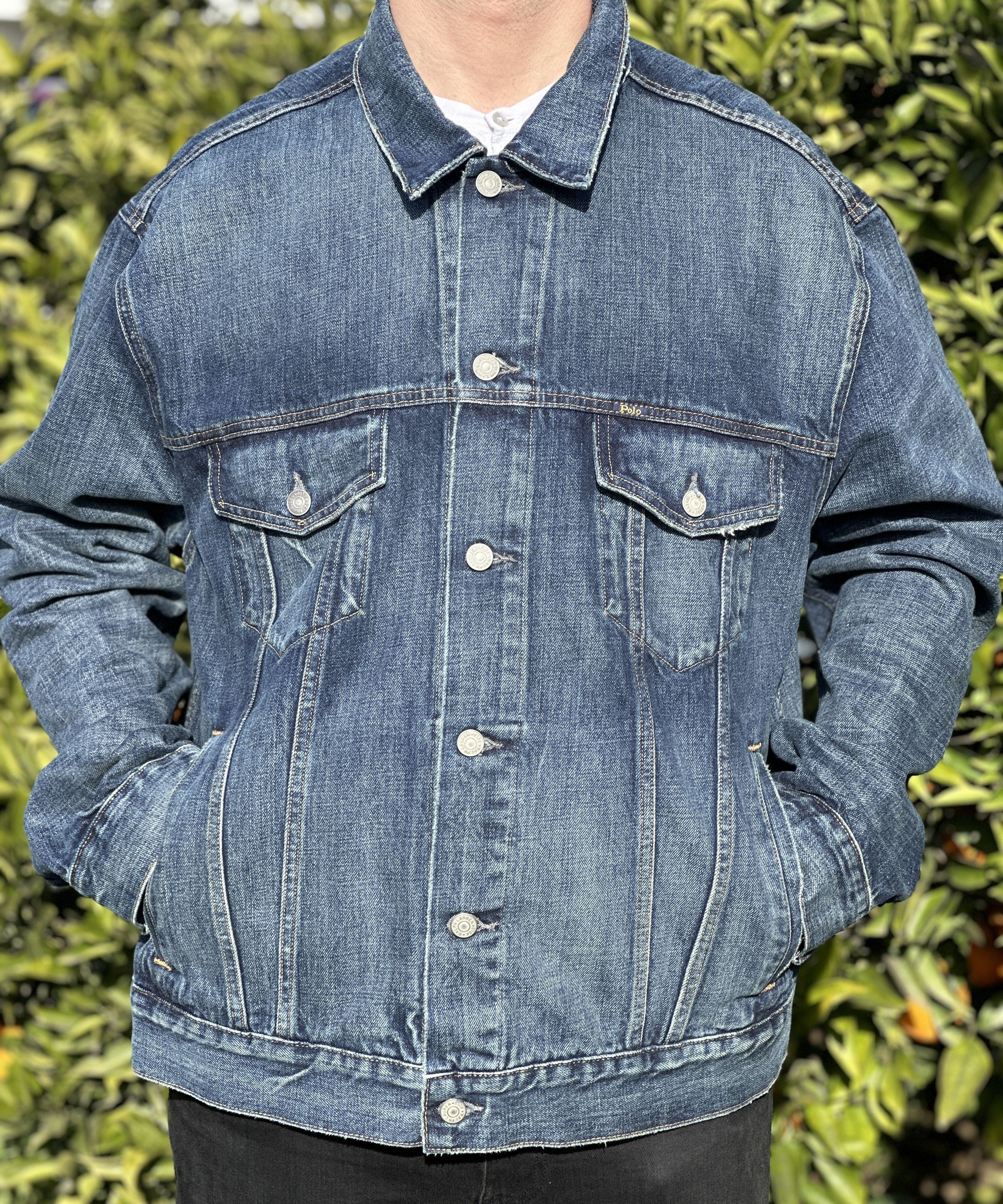 Ralph Lauren RRL Ralph Lauren Denim Jacket Distressed Trucker Size 2XL Size US XXL / EU 58 / 5 - 7 Thumbnail