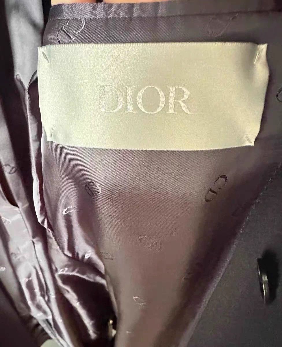 Dior Dior 21aw Men's Navy Artist Collab Wool Overcoat Size US S / EU 44-46 / 1 - 5 Thumbnail
