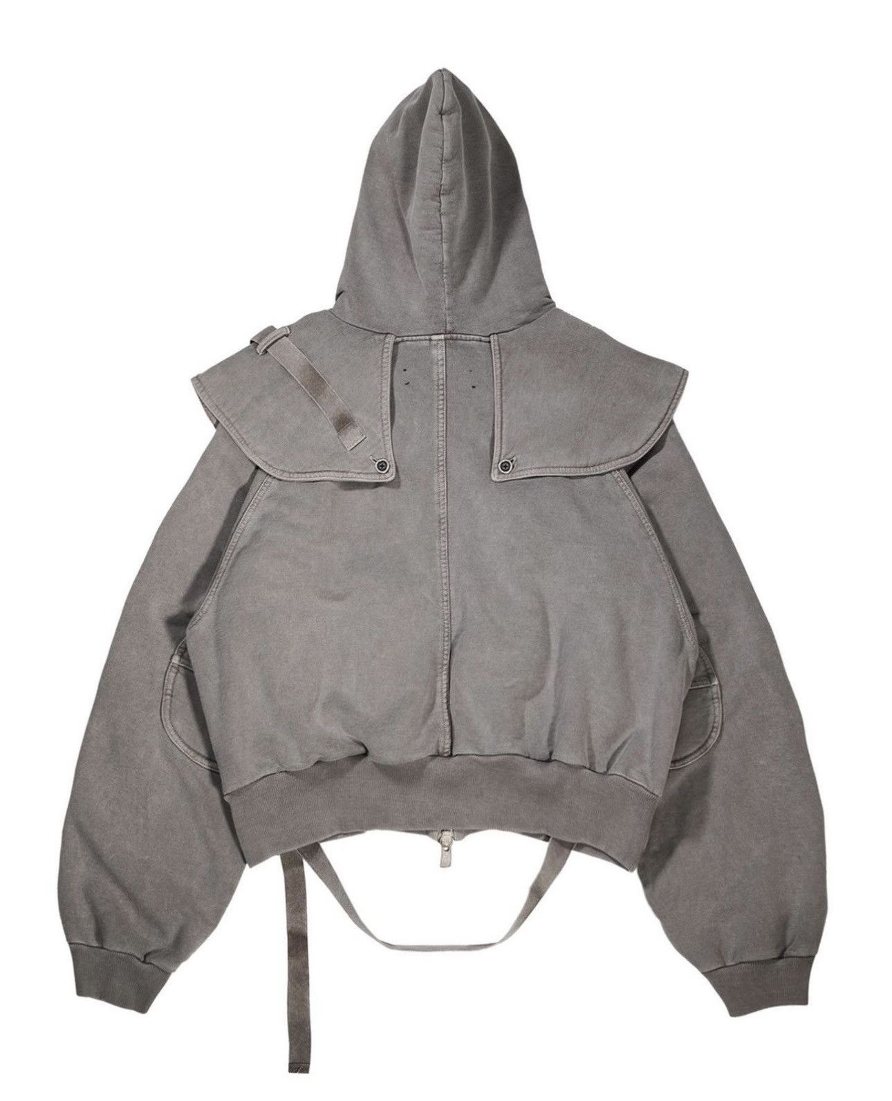 SHINE LUXURY RARE "SANGUINE" layered Cargo navigator zipper hoodie Size US M / EU 48-50 / 2 - 7 Thumbnail