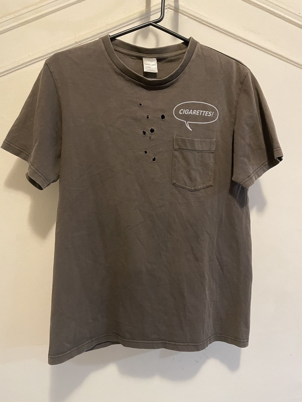 Number (N)ine Number Nine Cigarettes T-shirt | Grailed