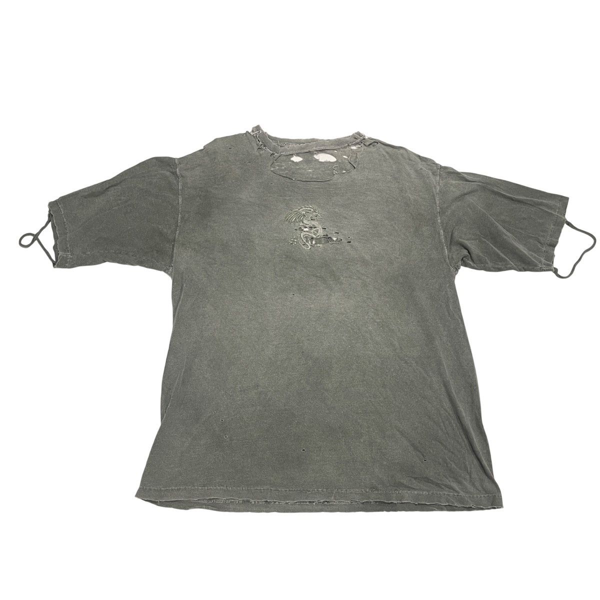 Other Vintage Thrashed 2000’s Tribal Dragon Faded Tee Size US XL / EU 56 / 4 - 2 Thumbnail