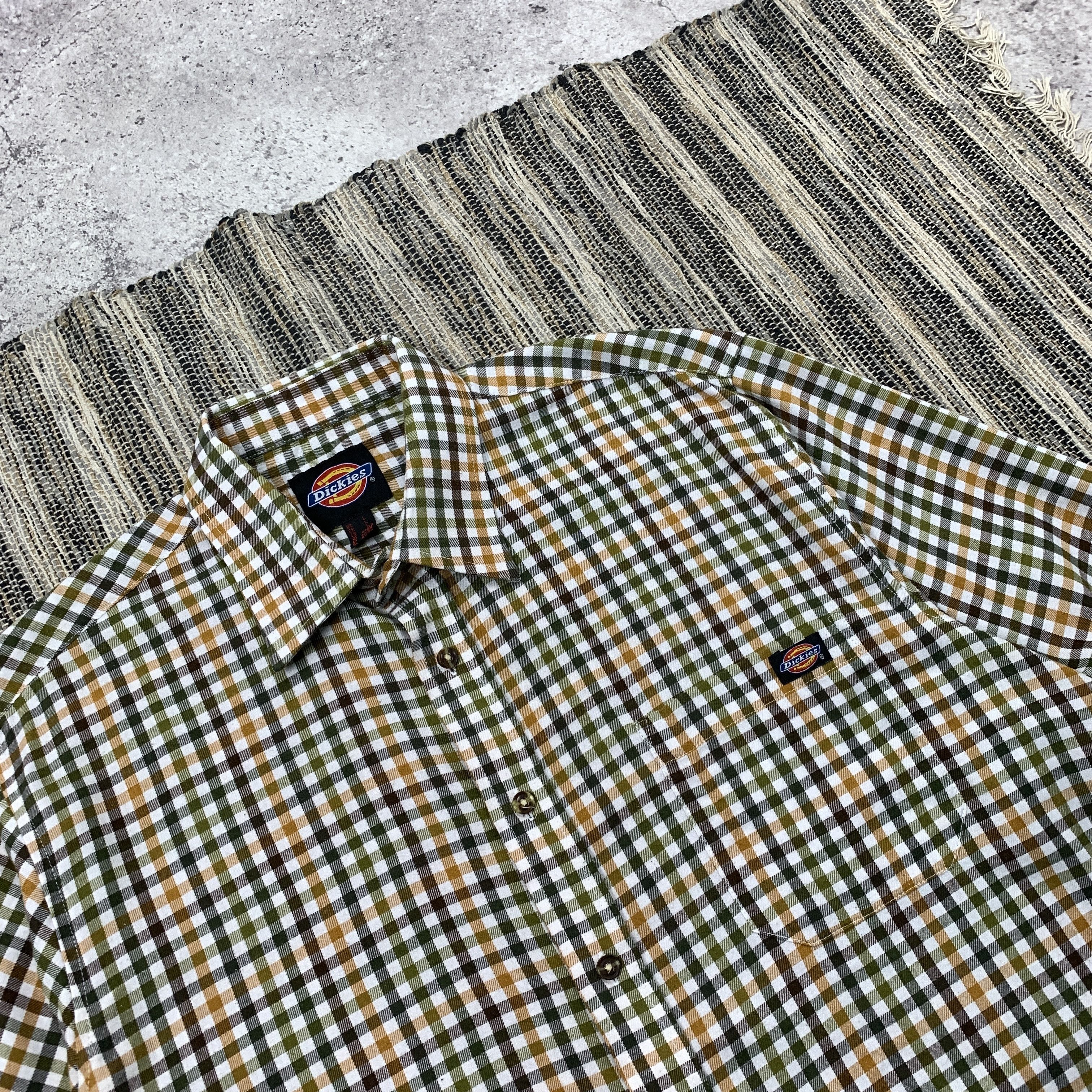 Dickies Vintage Dickies 90s Checkered Flannel Button Up Shirt L Size US L / EU 52-54 / 3 - 4 Thumbnail
