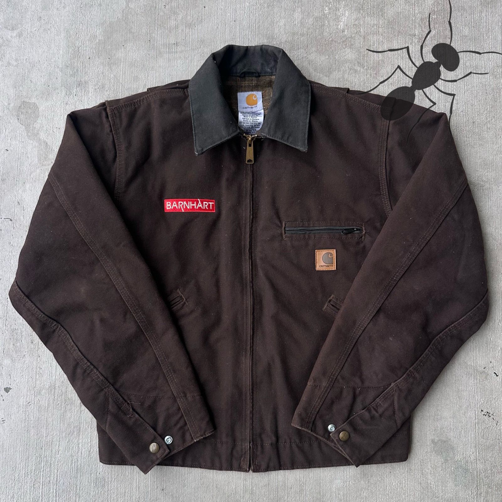 ジャケット・アウター Carhartt Detroit jacket J97 dark brown S 2007 J97 Dark Brown Carhartt Detroit Work Jacket | eBay