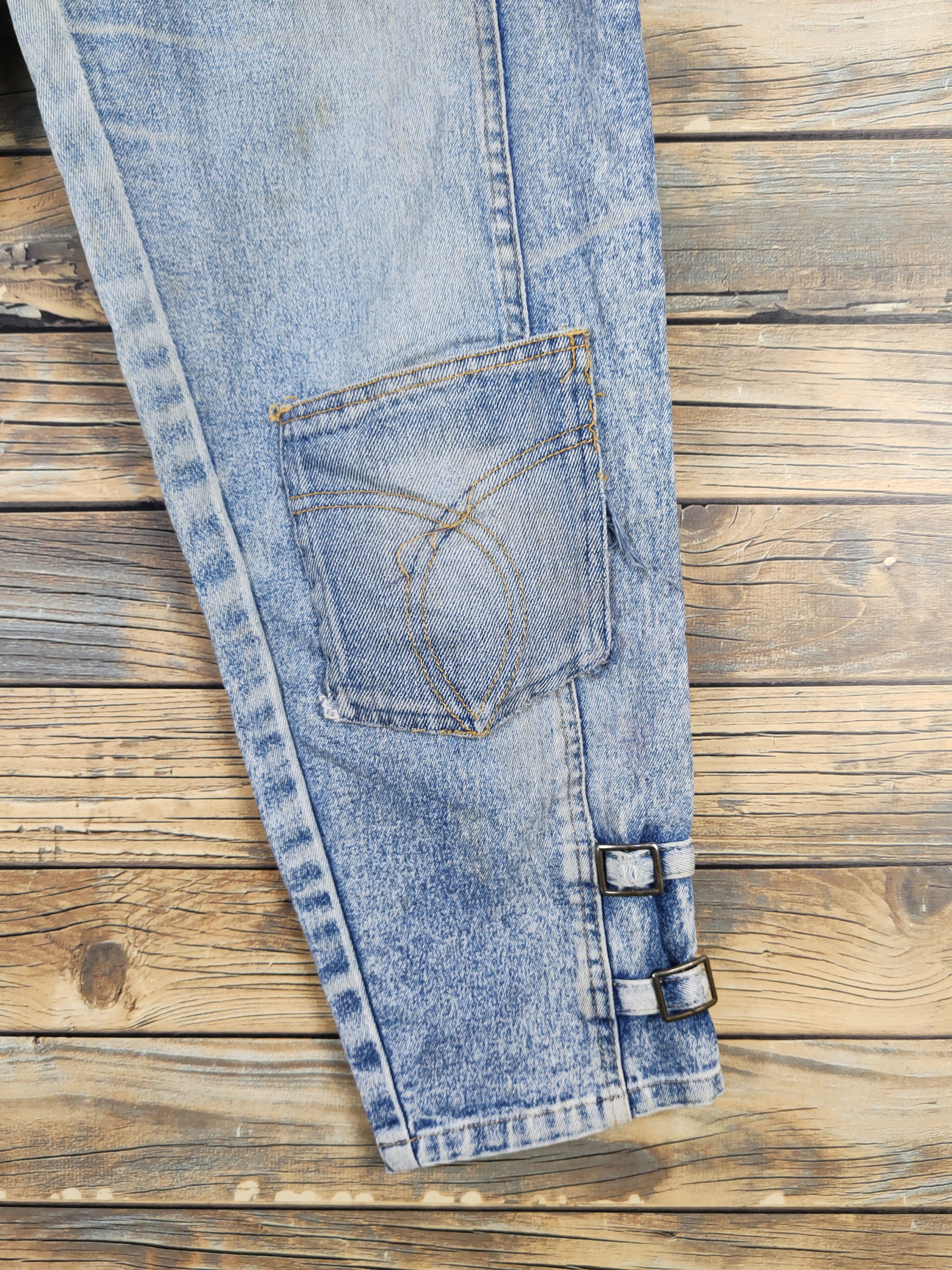 Japanese Brand Japanese Brand Blue Distressed Ripped Jeans #W1707 Size US 28 / EU 44 - 11 Thumbnail