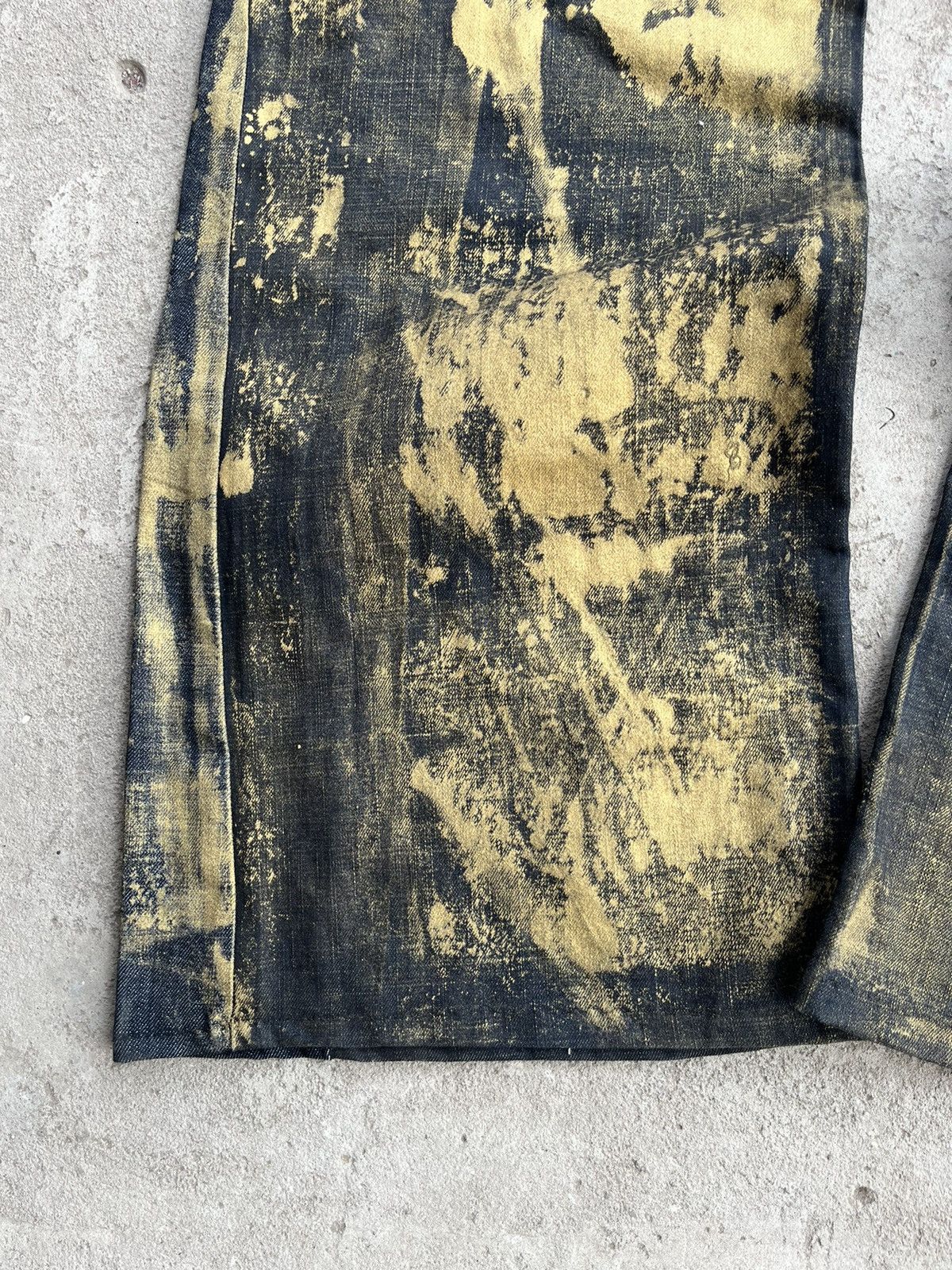 Japanese Brand Dirty Painted Distressed Thrashed Faded Baggy Jeans Y2K Pant Size US 34 / EU 50 - 17 Thumbnail