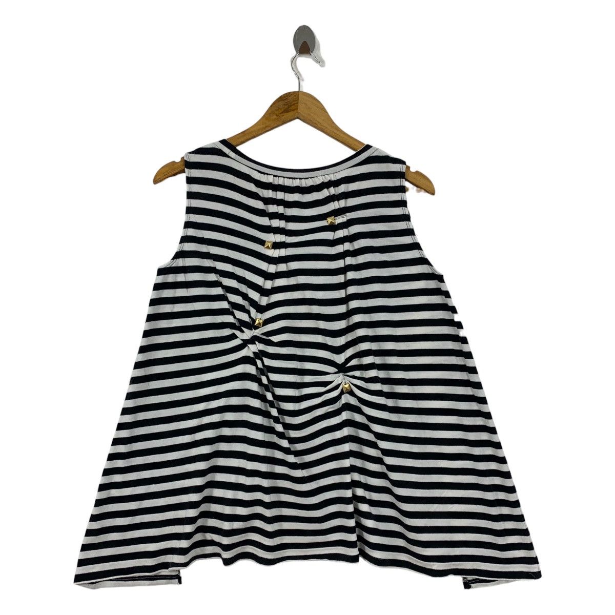 Designer × Issey Miyake SUNAOKUWAHARA stripe women sleeve less dress Size M / US 6-8 / IT 42-44 - 4 Thumbnail