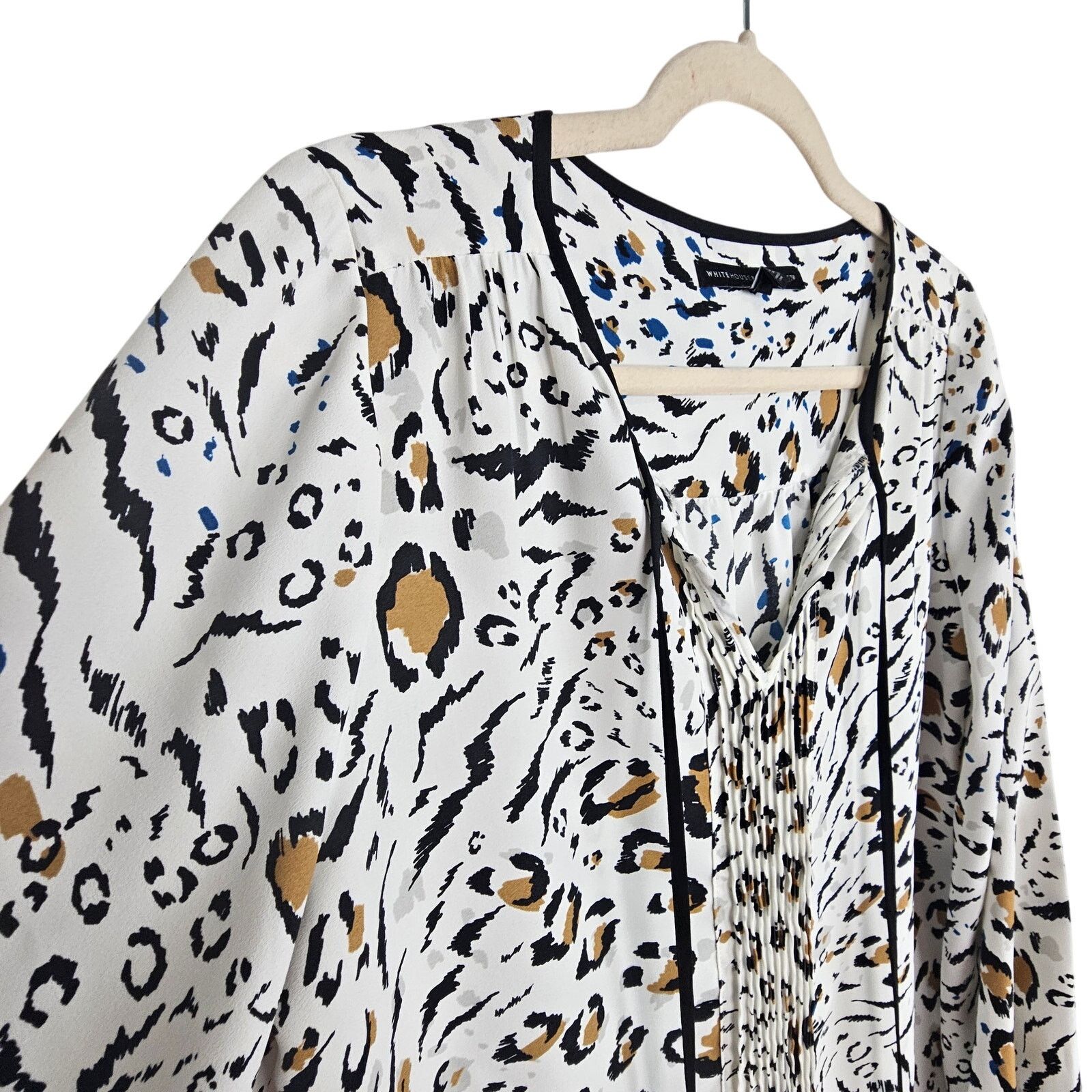 White House Black Market White House Black Market Women Animal Print Top XS Mob Wife Size XS / US 0-2 / IT 36-38 - 5 Thumbnail